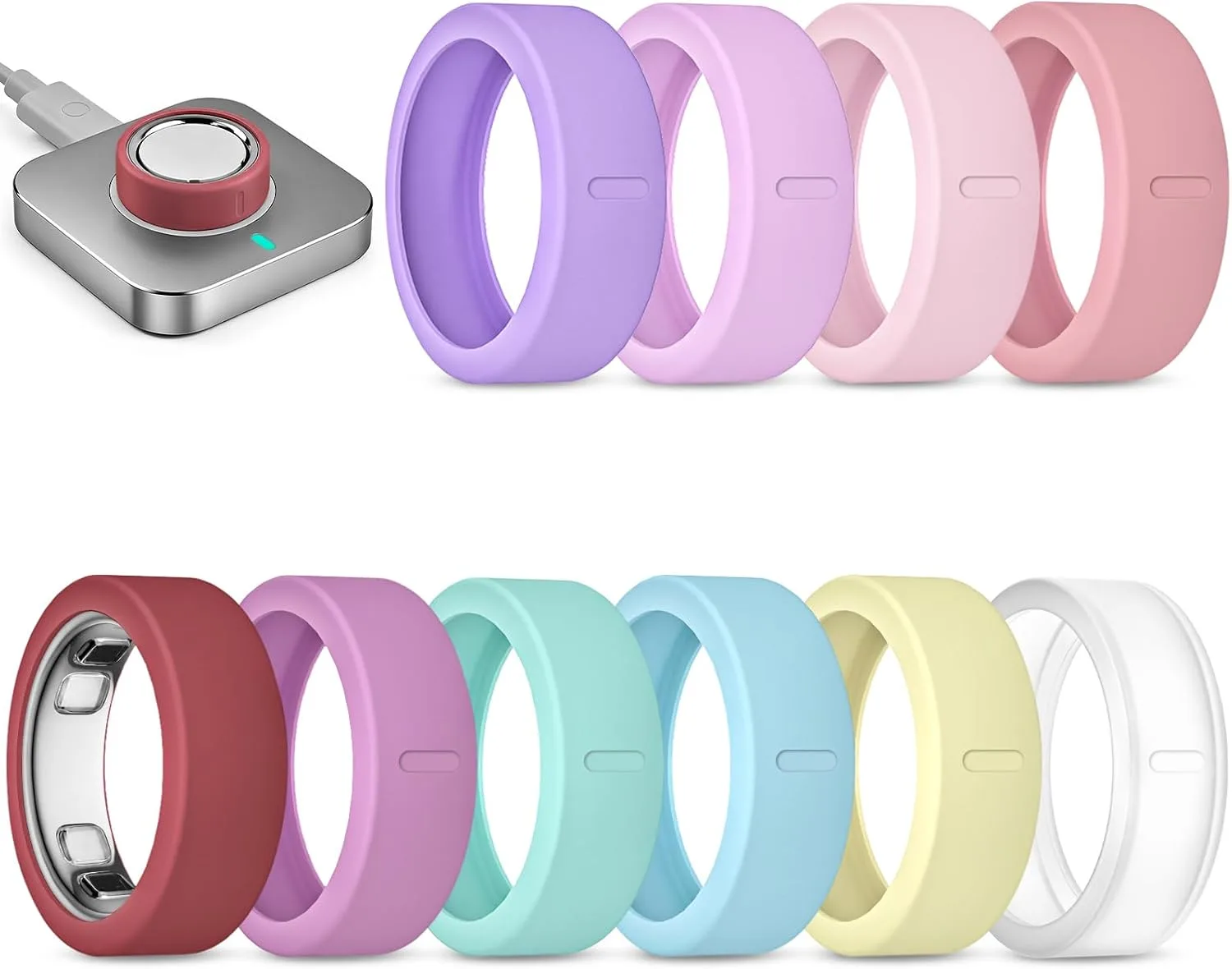 10 Pack Ultra-Thin Cover Compatible with Oura Ring 5