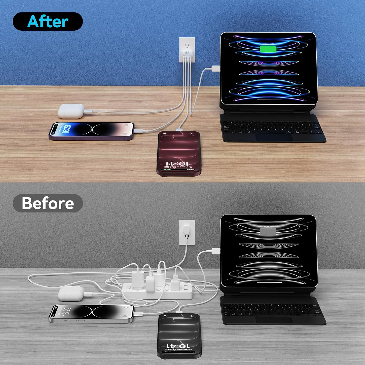 USB C Charger Block Multiple Ports Wall Charger Fast Phone Charging Blocks