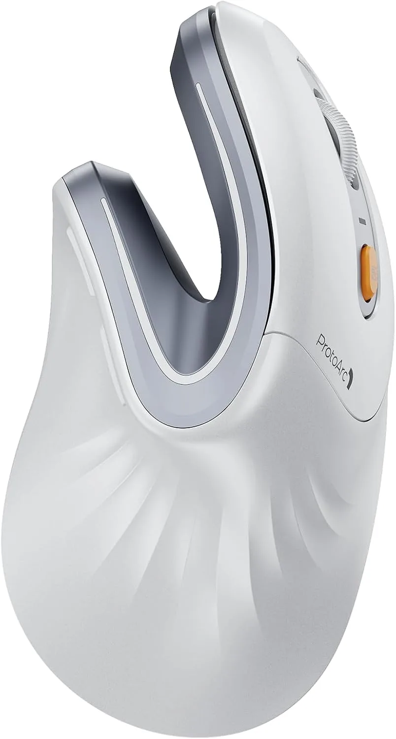 Mouse ergonómico vertical inalámbrico ProtoArc EM11 NL Blanco