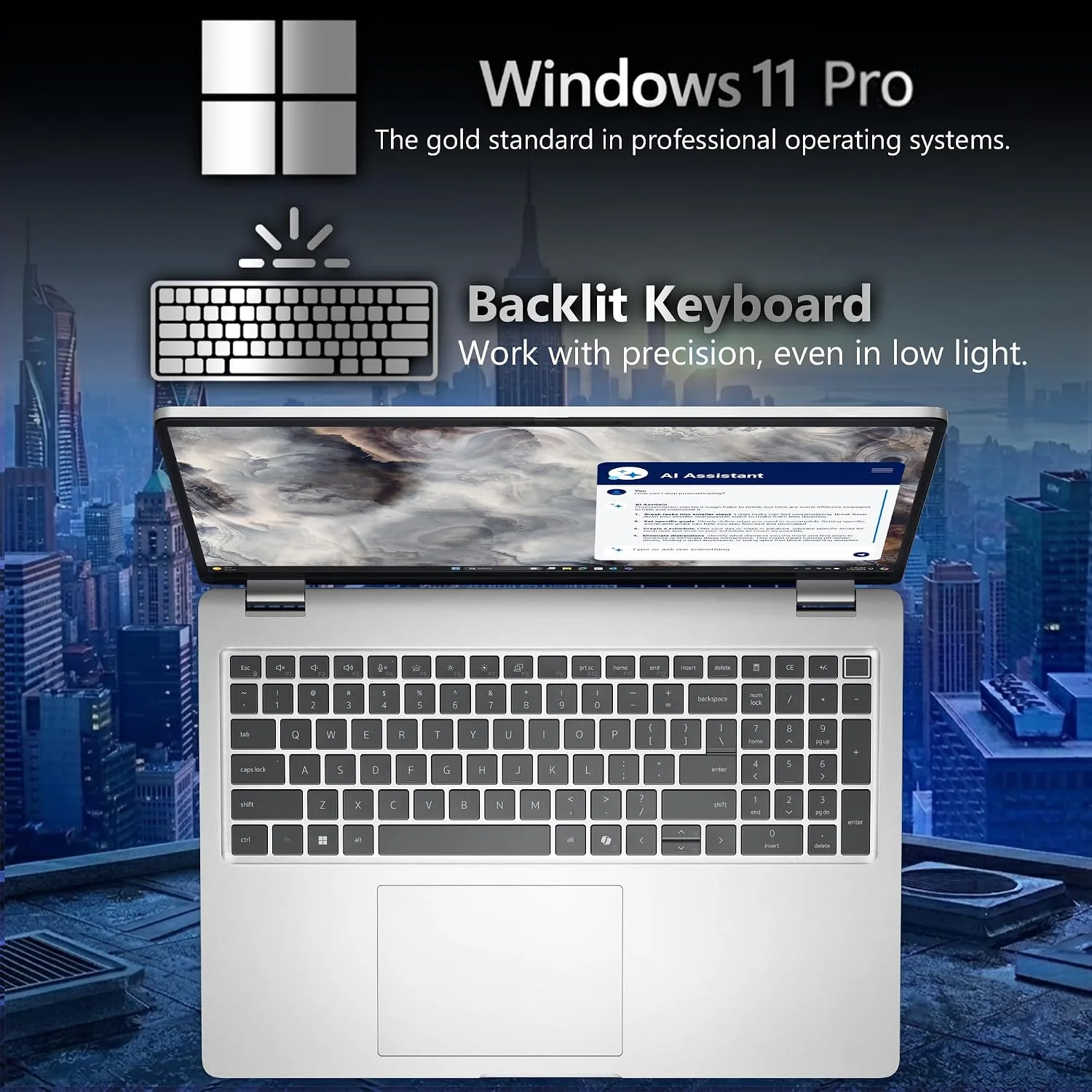 Dell Pro 16 Plus PB16250 (Replaces Latitude 5550) AI Business Laptop 16" FHD+ Intel Core Ultra 5 235U, 32GB DDR5 RAM, 1TB SSD PCIe, Wi-Fi 6E, Backlit Keyboard, HD Webcam, RJ-45, W11Pro - Silver