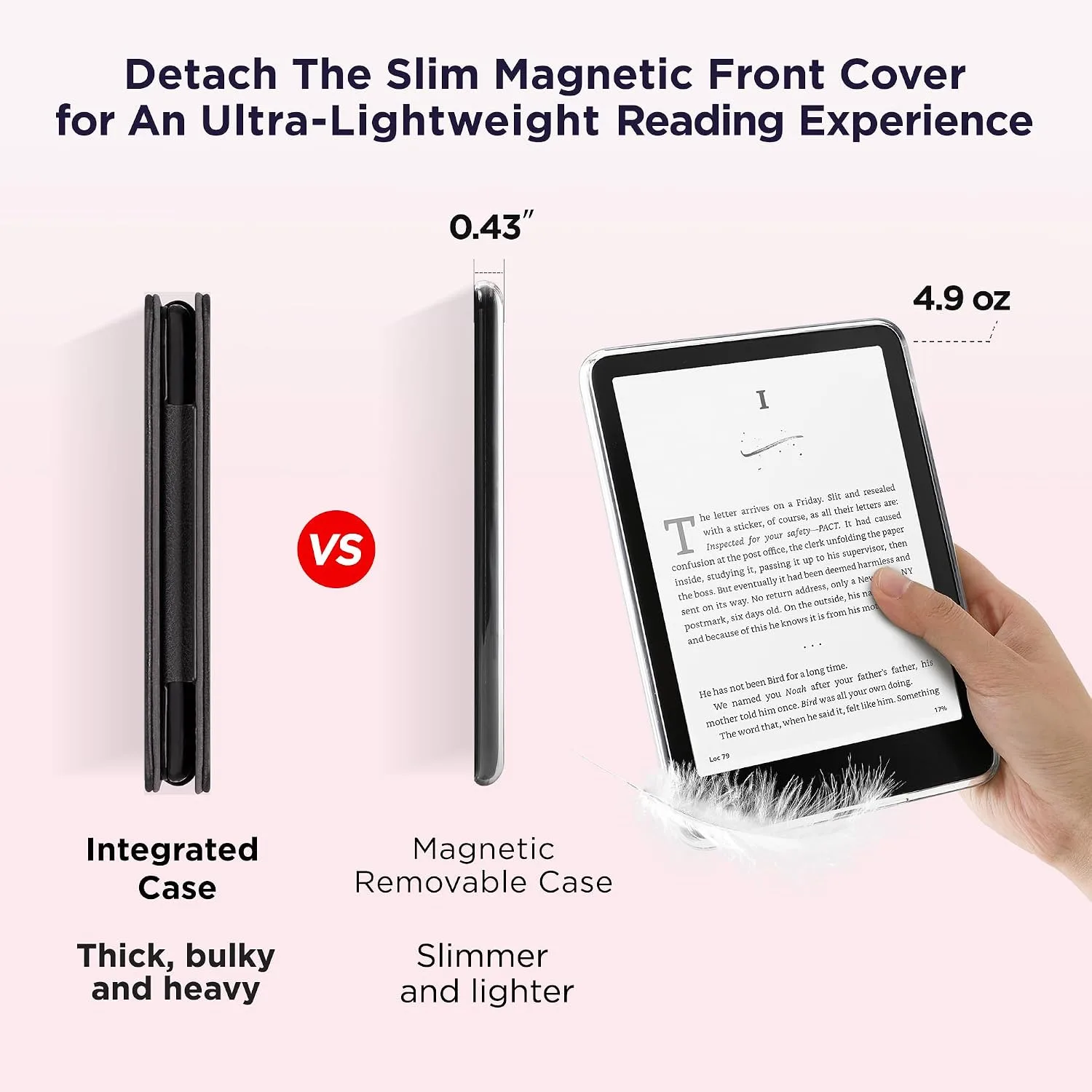 SESENSE Magnetic Case for 7'' Kindle Paperwhite 12th Gen 2024 & Colorsoft