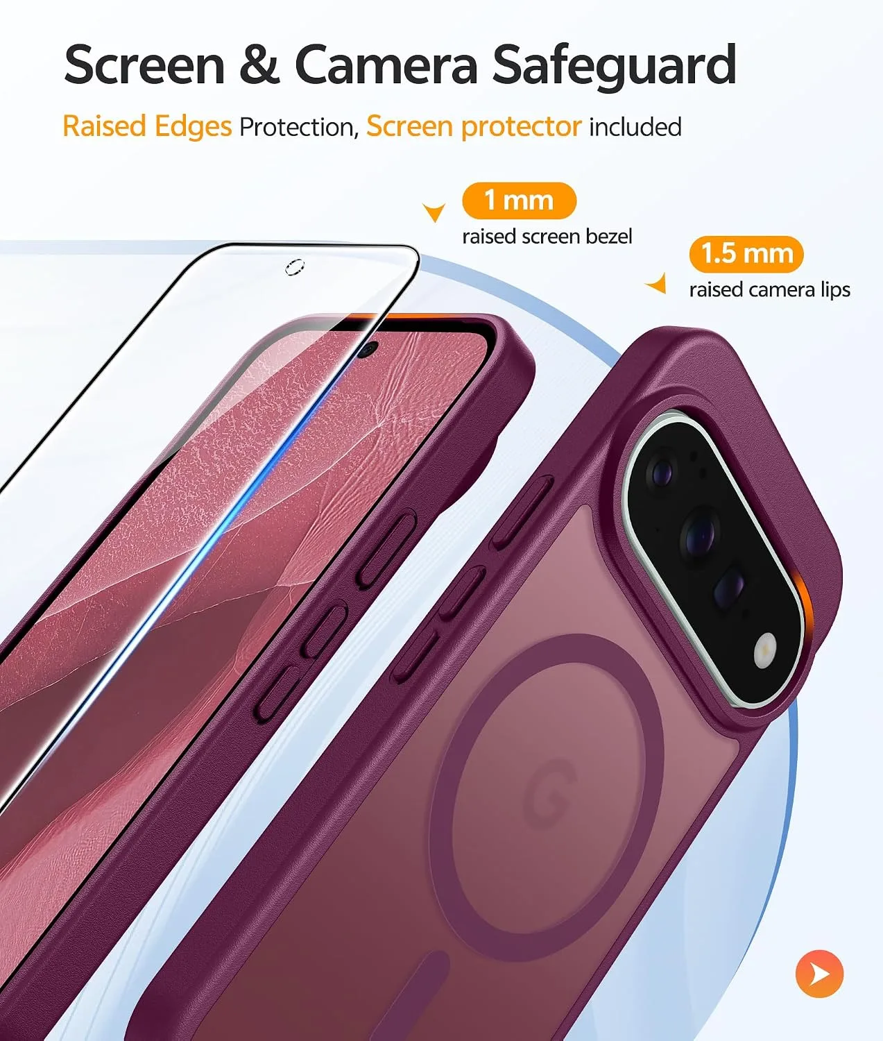 FNTCASE for Google Pixel 11 Pro Case / Pixel 11 Case, with Screen Protector