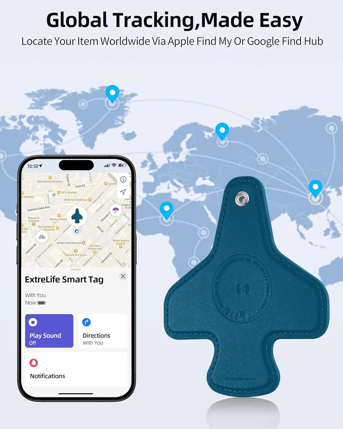 Luggage Tag, Built-in Smart Bluetooth Tracker, Plane Travel Essentials