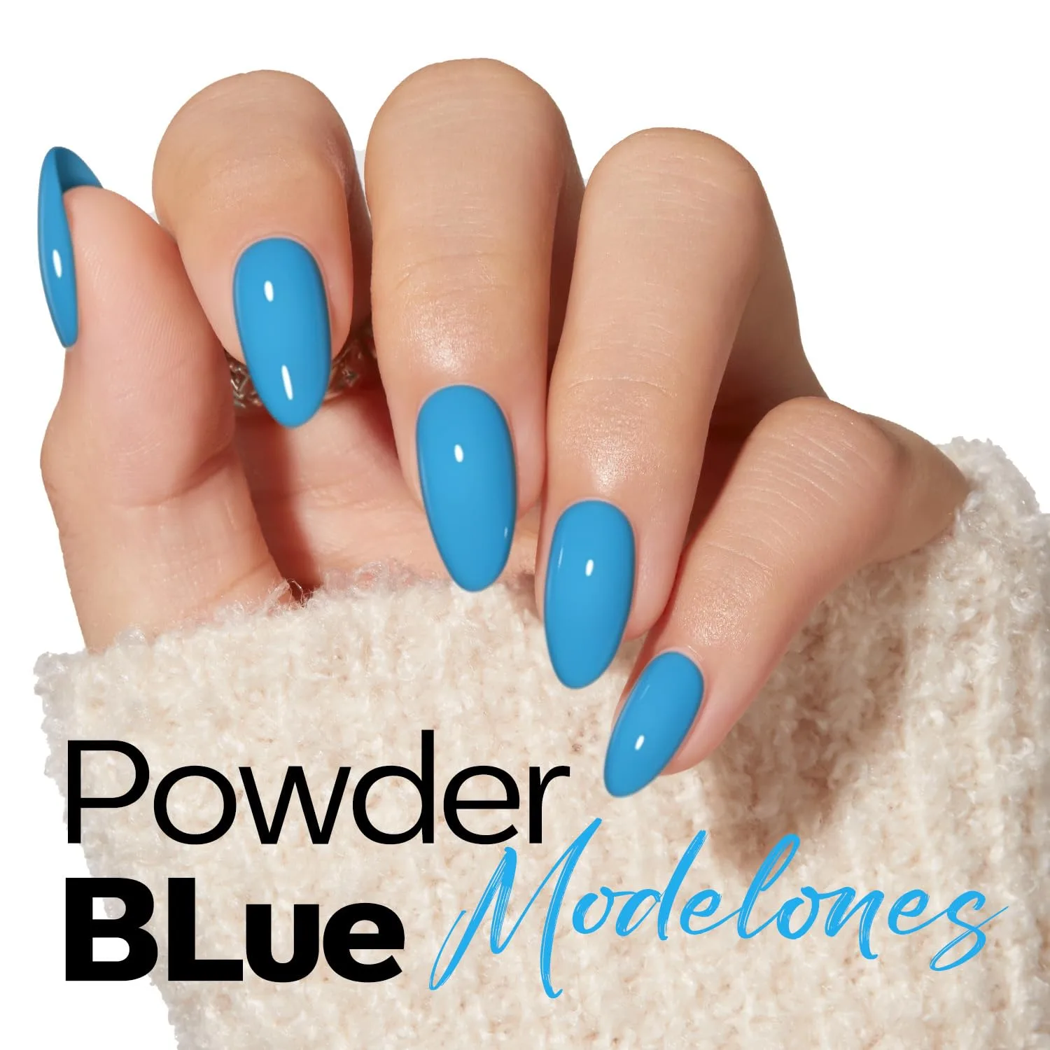 modelones Sky Blue Gel Nail Polish Powder Blue Gel Polish