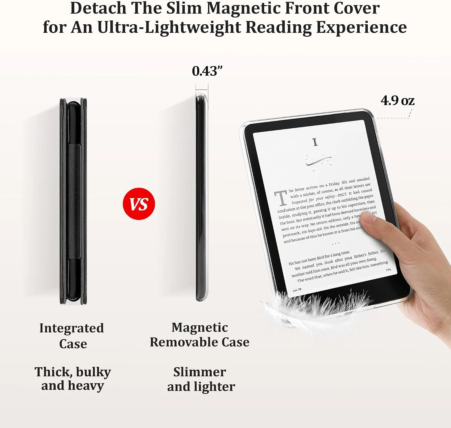 SESENSE Magnetic Case for 7'' Kindle Paperwhite 12th Gen 2024 & Colorsoft