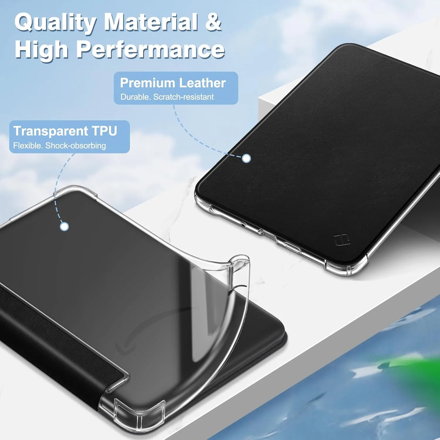 Fintie Slim TPU Case for 6" Kindle 11th Generation 2024/2022, Black