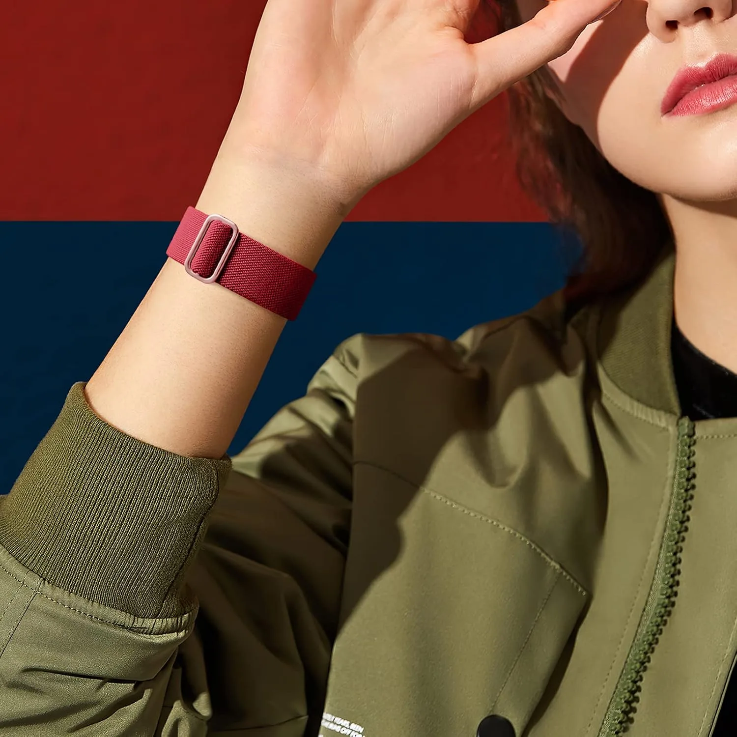 DaQin 3 Pack Stretchy Solo Loop Compatible with Apple Watch Bands Men Women