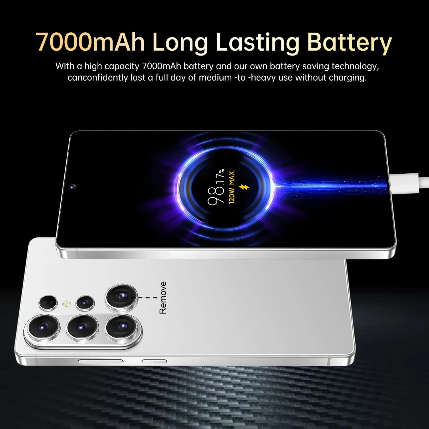 Huness 26 Ultra Unlocked Cell Phone,Built in Pen,16+1TB Unlocked Phone, Android 15 Battery 7000mAh 6.99" HD Screen Smartphone, 5G/Face ID/Fingerprint Lock/Dual SIM/GPS (White)