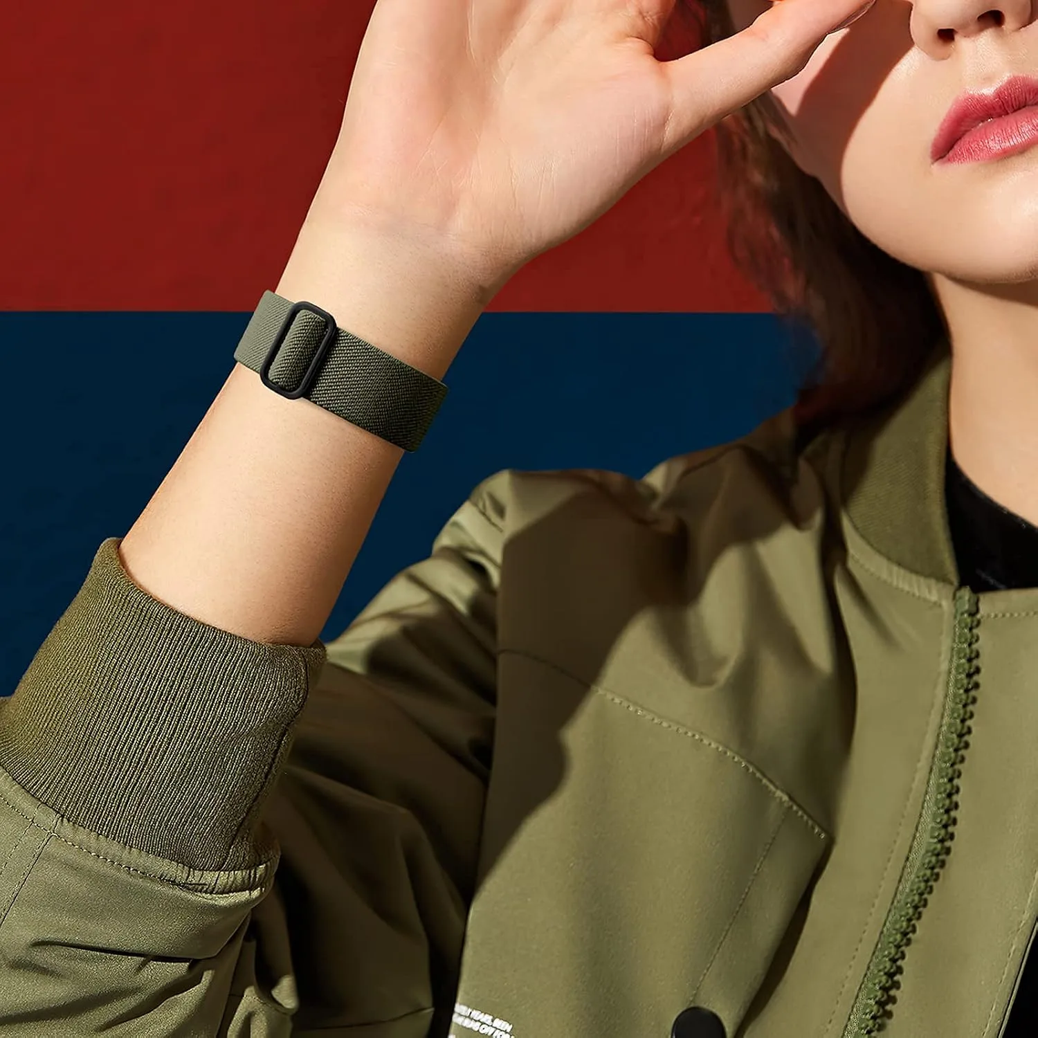DaQin 3 Pack Stretchy Solo Loop Compatible with Apple Watch Bands Men Women