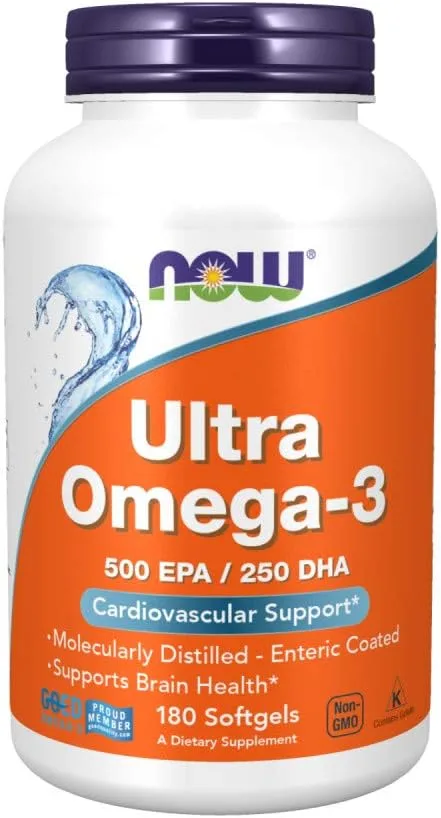Now Foods Now Foods, (3 Pack) Ultra Omega-3, 180 Softgels