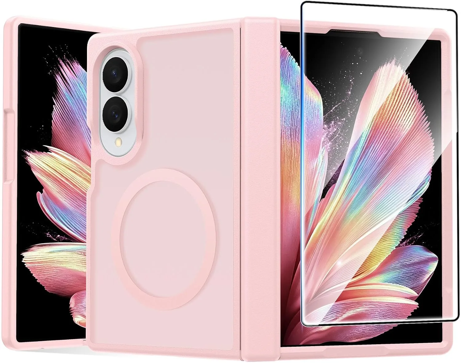 Carcasa Fntcase para Samsung Galaxy Z Fold 8 con protección de bisagra y compatible con Magsafe