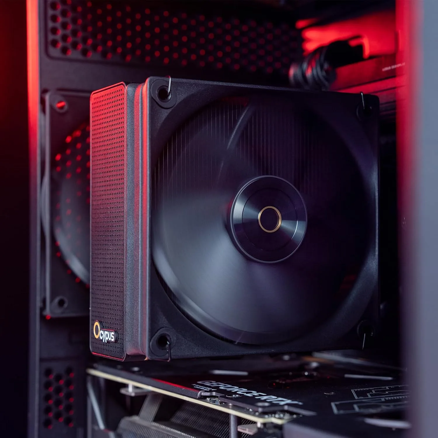 Iota A40 CPU Cooler with Display,Single Tower Cooler for Gaming PC Build