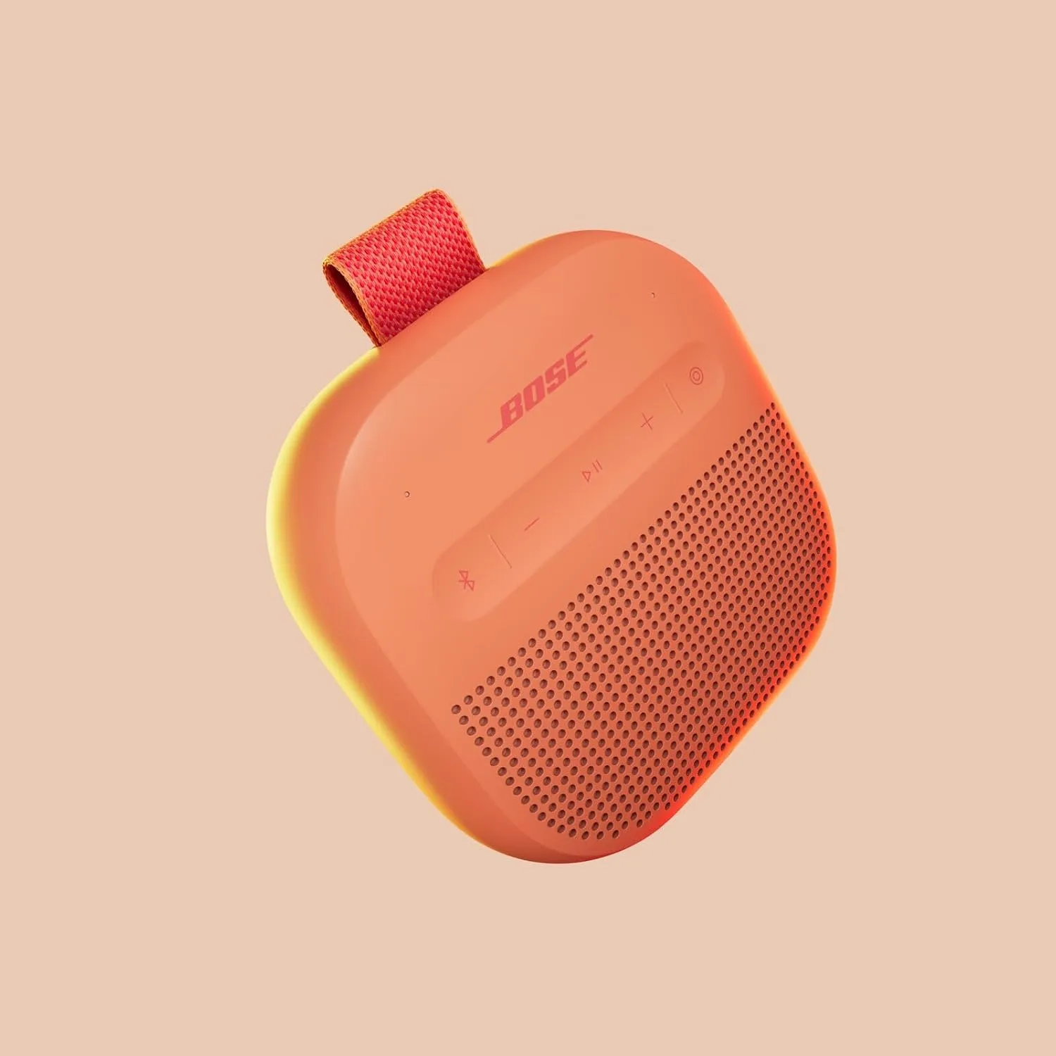 Bose SoundLink Micro Portable Bluetooth Speaker (2nd Gen), Wireless Outdoor Speaker, Up to 12 Hours Battery Life, Waterproof and Dustproof, Sunset Peach - Limited Edition Color