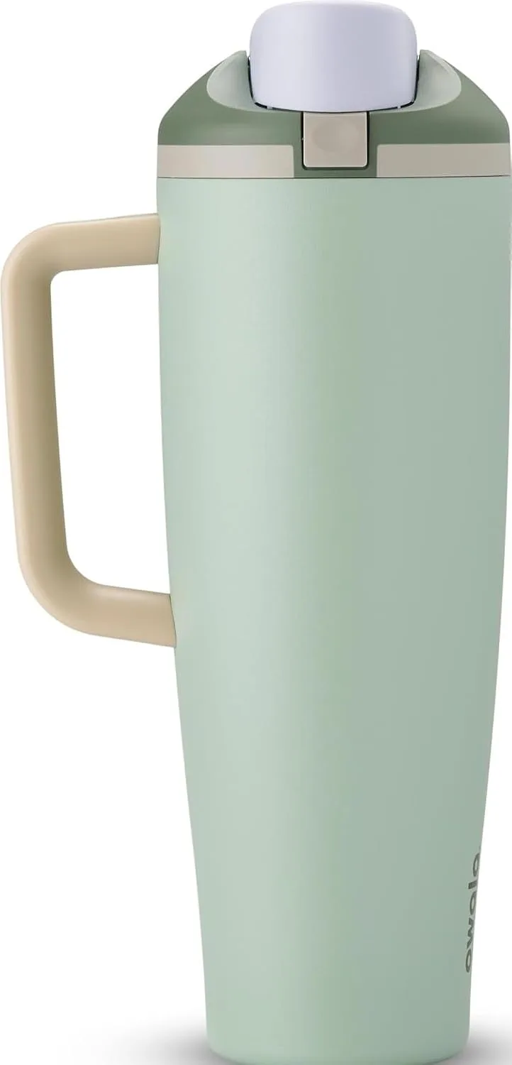 Owala FreeSip Tumbler - Stainless Steel - 40-oz. - Green (Eucalyptus)