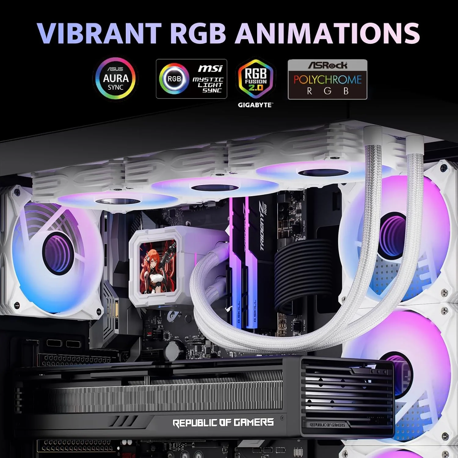 darkFlash DV360S All-in-one Liquid CPU Cooler with 3.2” LCD Screen