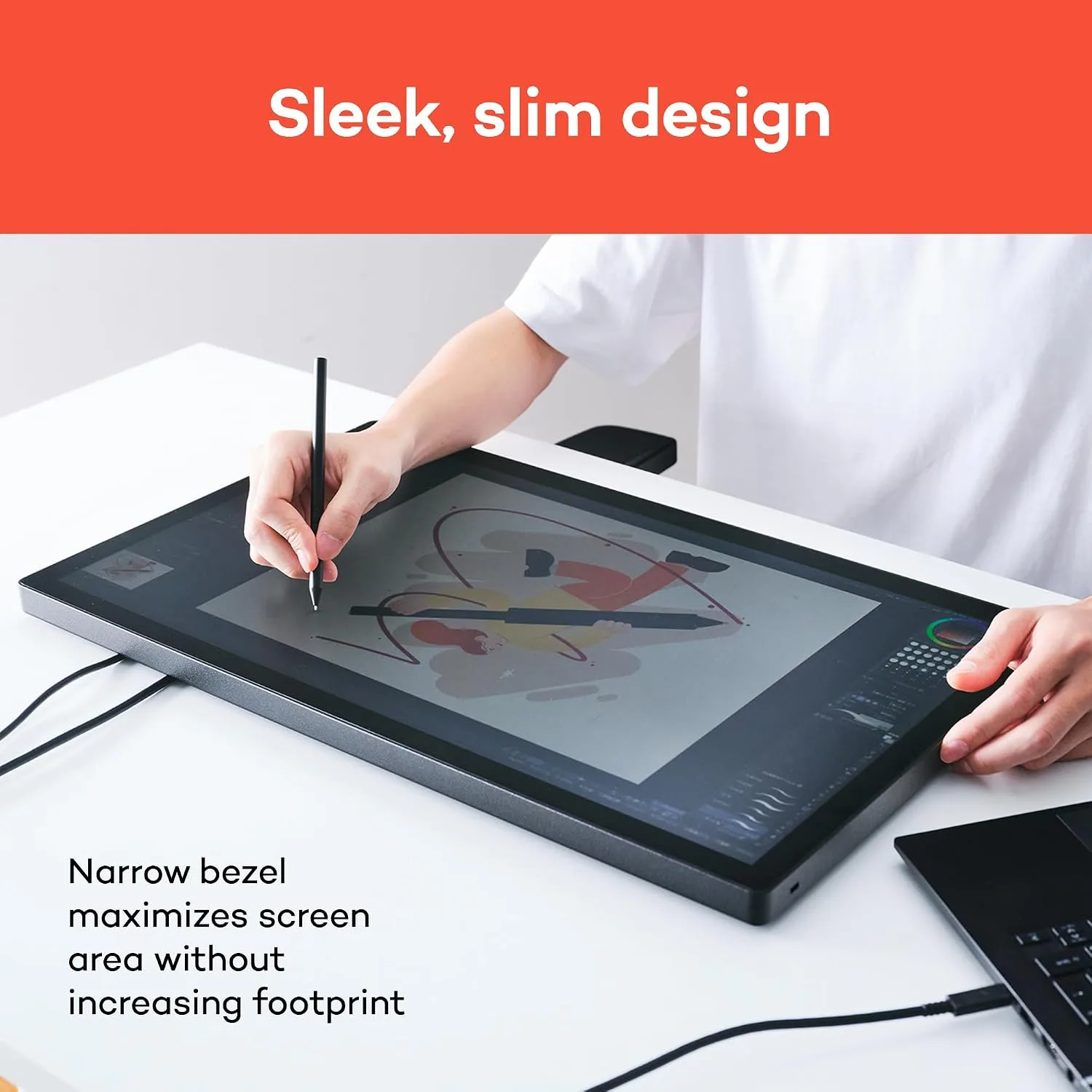 Wacom Cintiq 24, Drawing Tablet with QHD Screen & Pro Pen 3