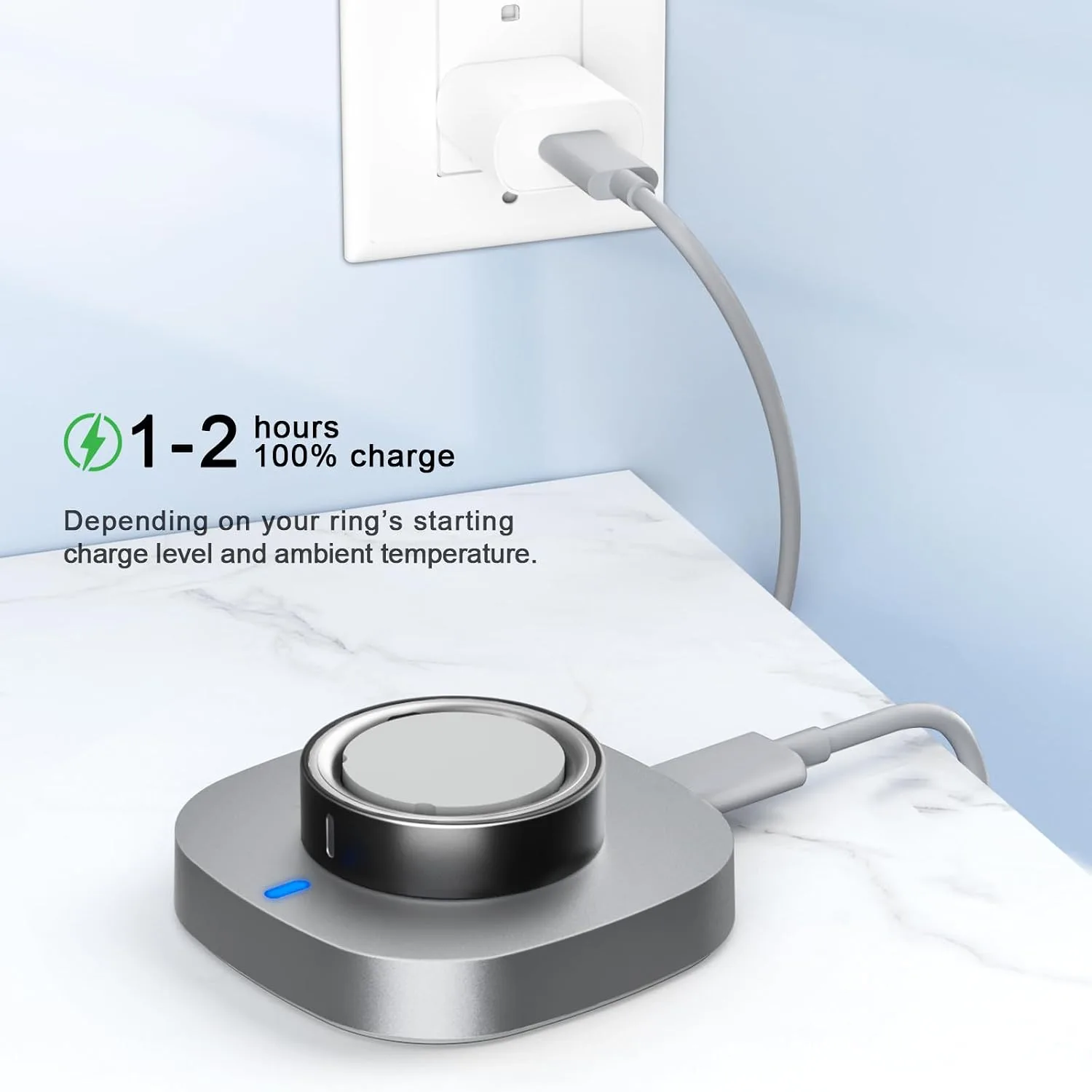 ZOOROO Charger Compatible with Ring Gen 4 Size 4
