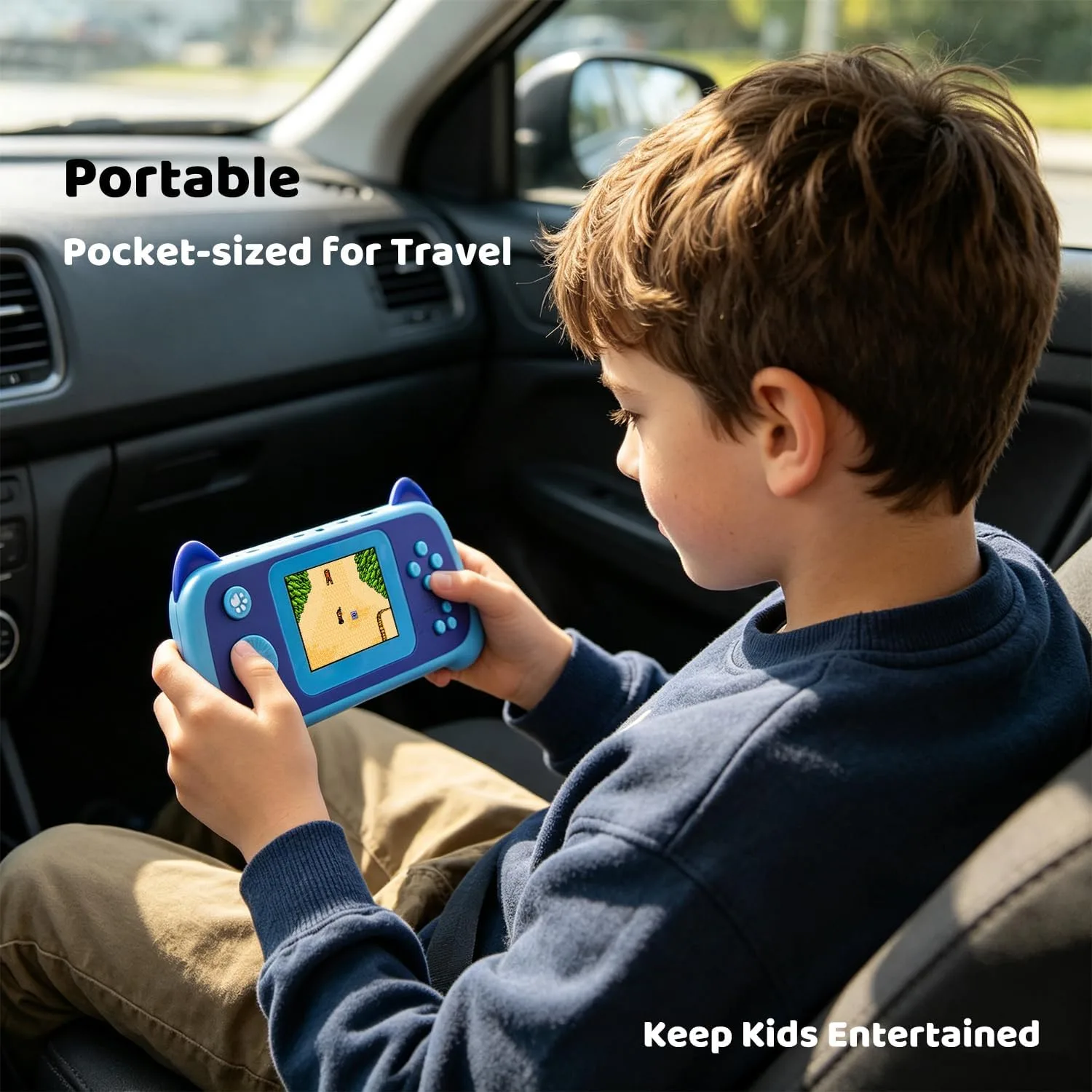 Handheld Retro Game Console Built-in 666 Games, Travel-Friendly Gaming Console with Long Battery Life, Plug and Play Video Game Console for Kids Adults, Birthday for Boy Girl