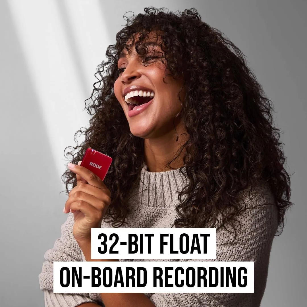 RØDE Wireless GO (Gen 3) Compact Wireless Microphone, 32-Bit Float, Red