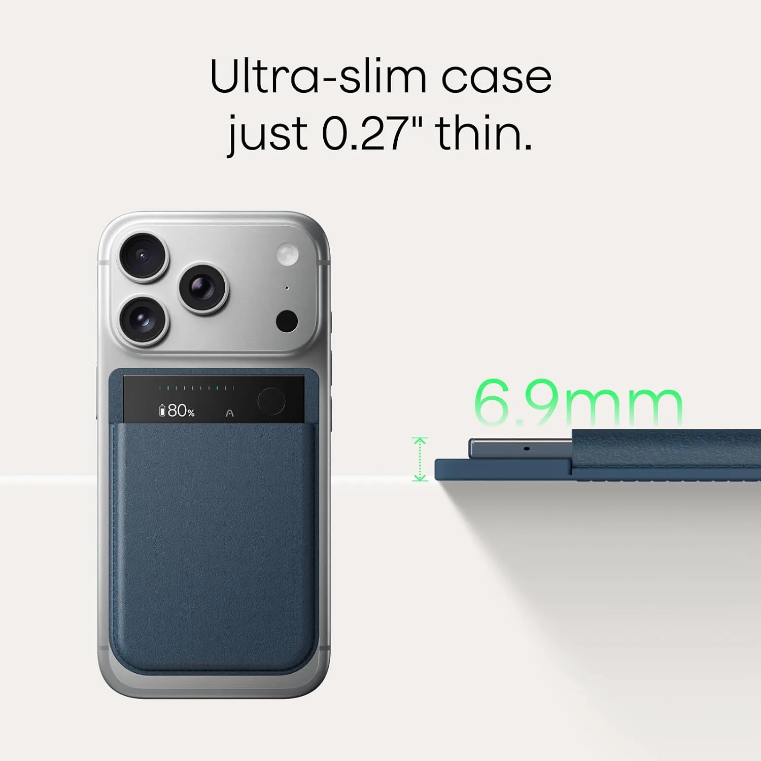 Replacement Magnetic Case for Plaud Note Pro AI Voice Recorder, Dark Blue