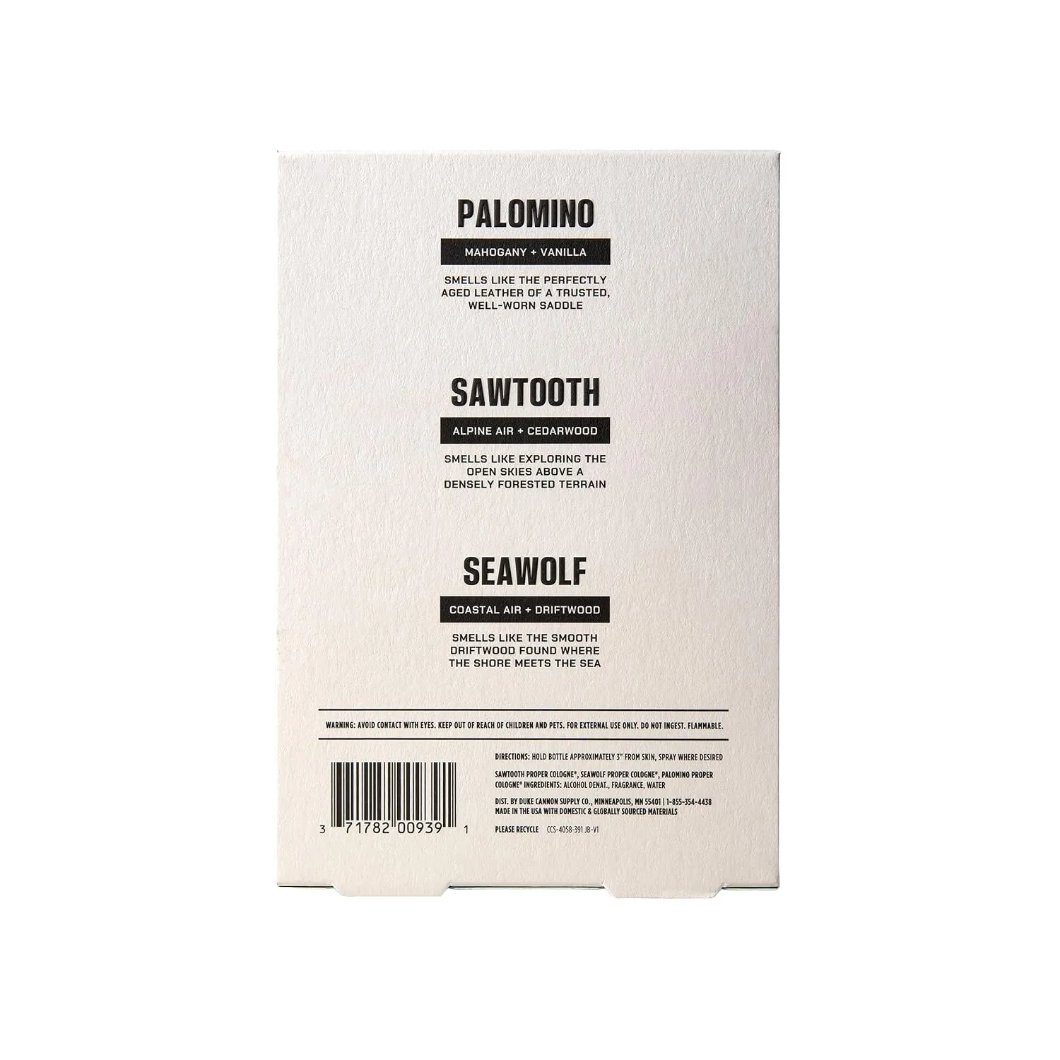 Duke Cannon Proper Cologne Discovery Set - (3 Pack) 0.3 fl oz