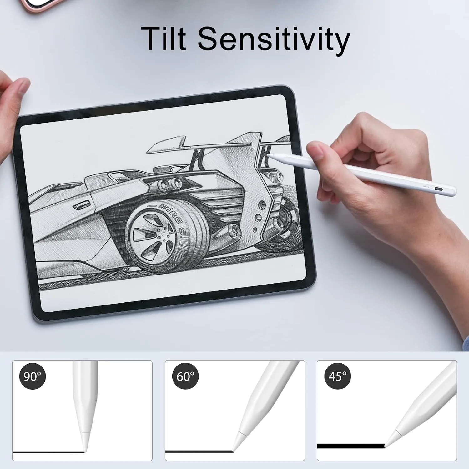 DIGIROOT iPad Pencil for 2018-2026, Plam Rejection Stylus Pen for iPad