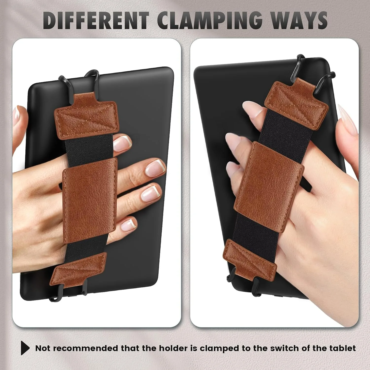 MoKo Soft Hand Strap for 6-8" eReaders Tablet, YT-Brown