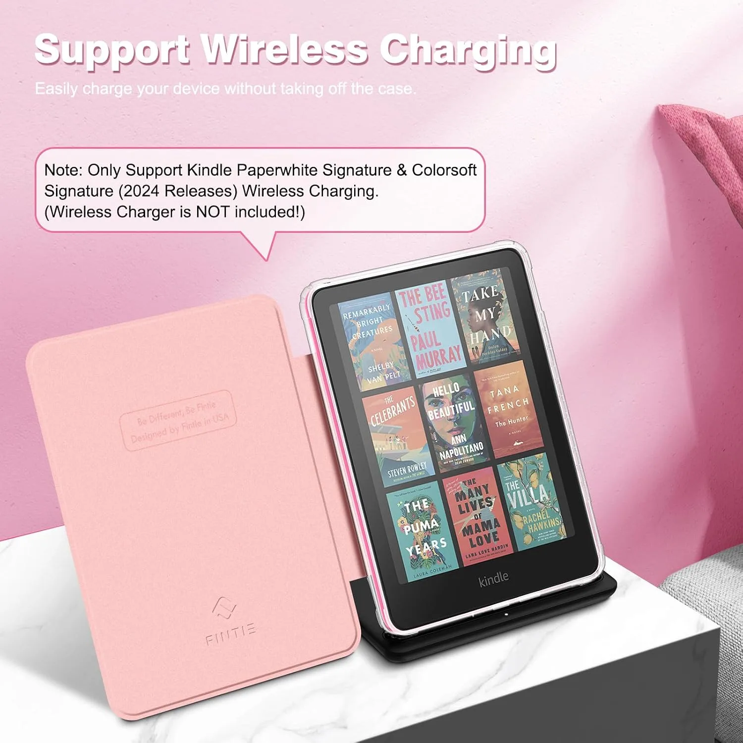 Fintie Clear Case for 7" Kindle Paperwhite 12th Gen 2024 & Kindle Colorsoft