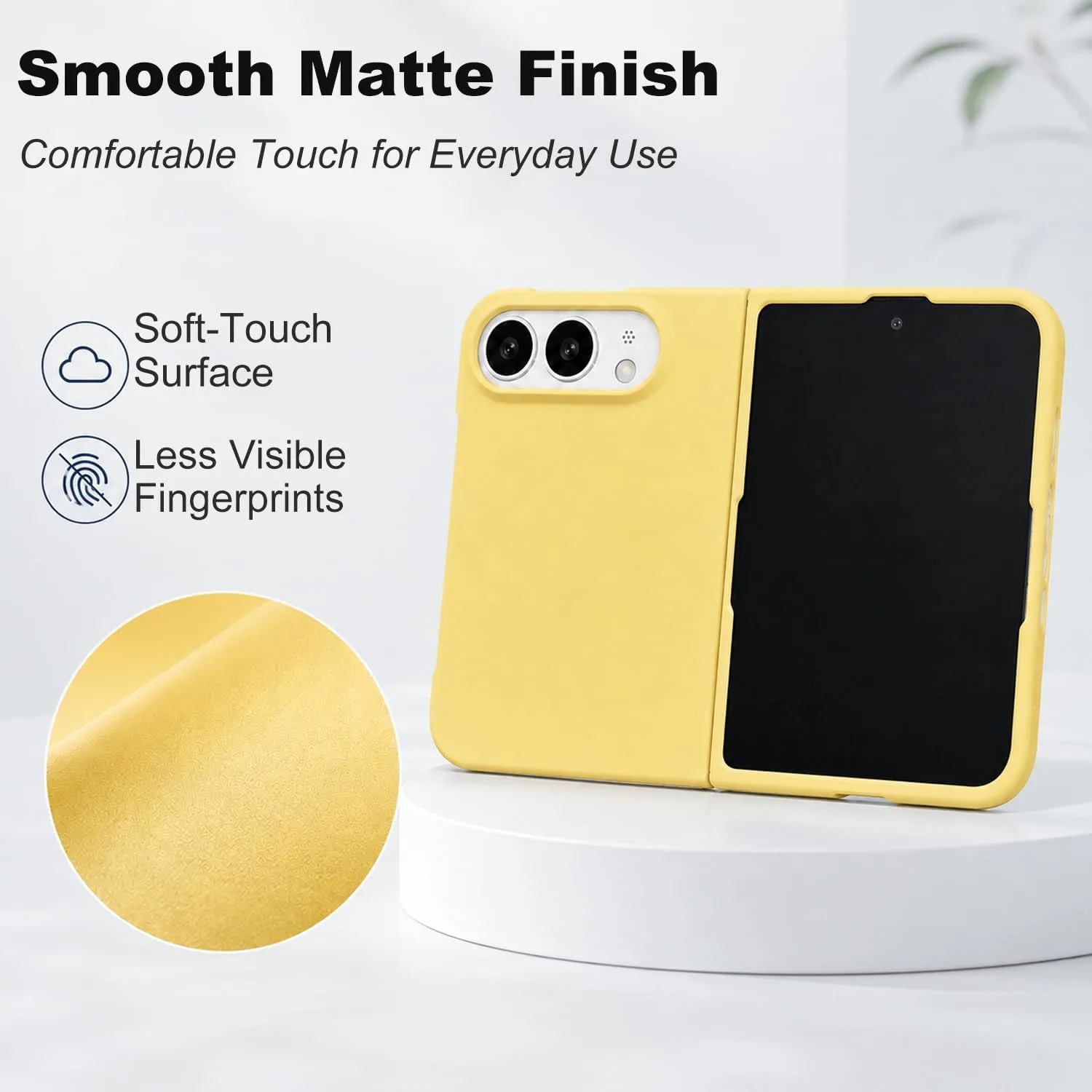 Matte PC Case for iPhone Duo - Yellow