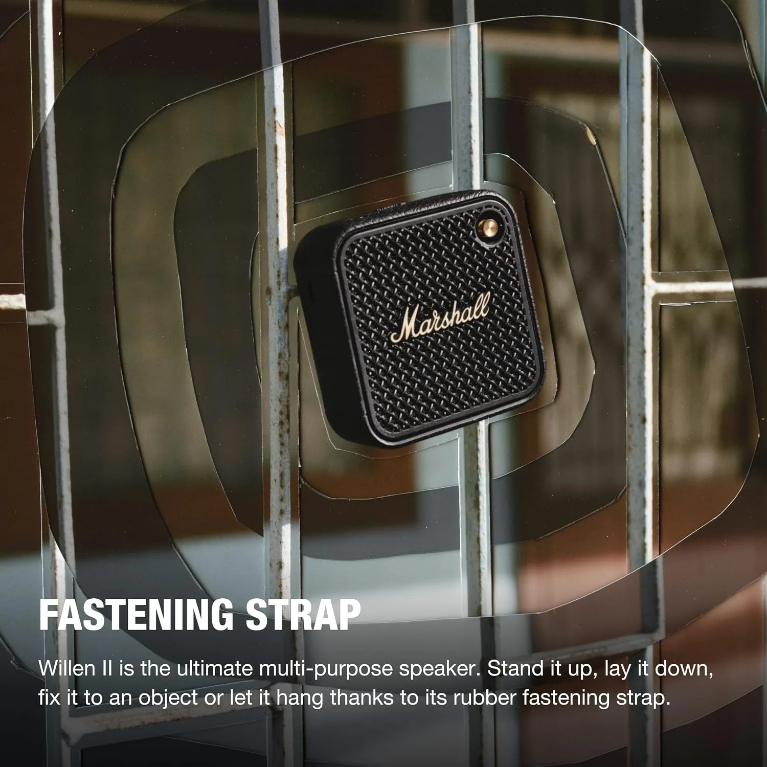 Marshall Willen II Portable Bluetooth Waterproof Speaker - Black and Brass