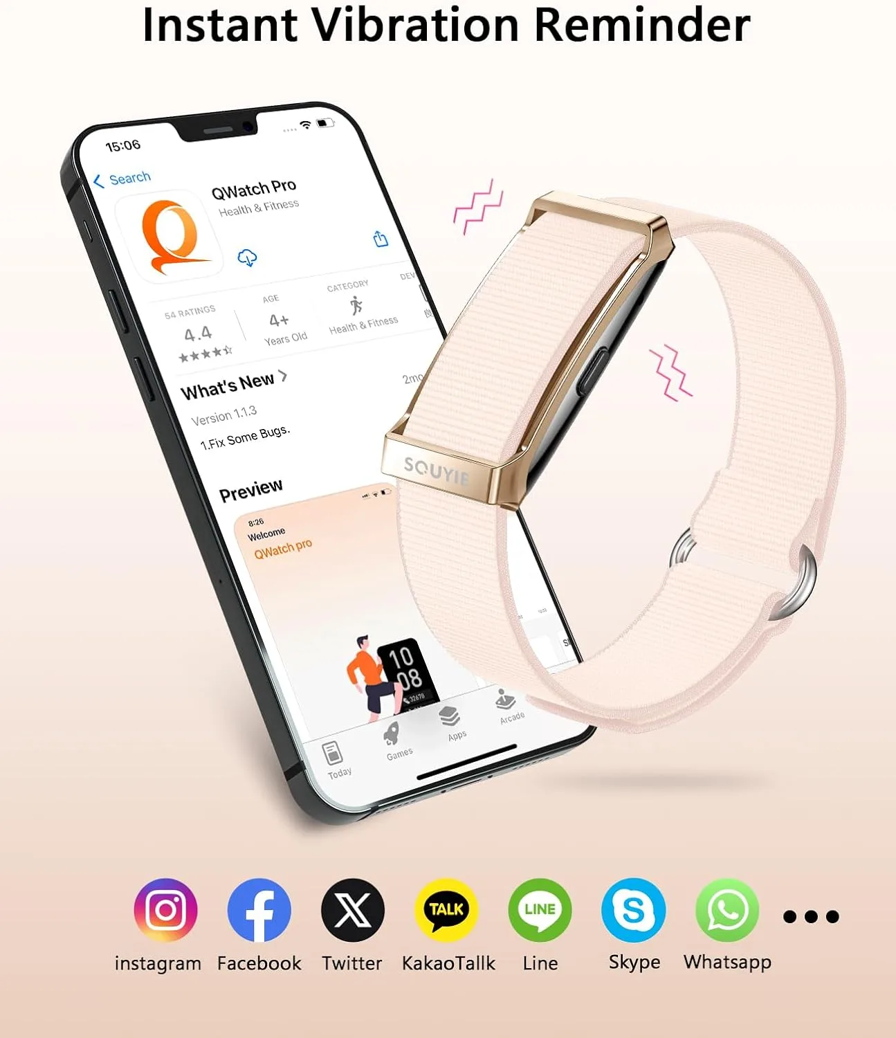 Smart Bracelet for Women, 24/7 Wearable Health Activity Fitness Trackers