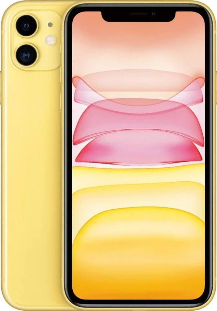 Apple iPhone 11, US Version, 256GB, Yellow - T-Mobile (Renewed)