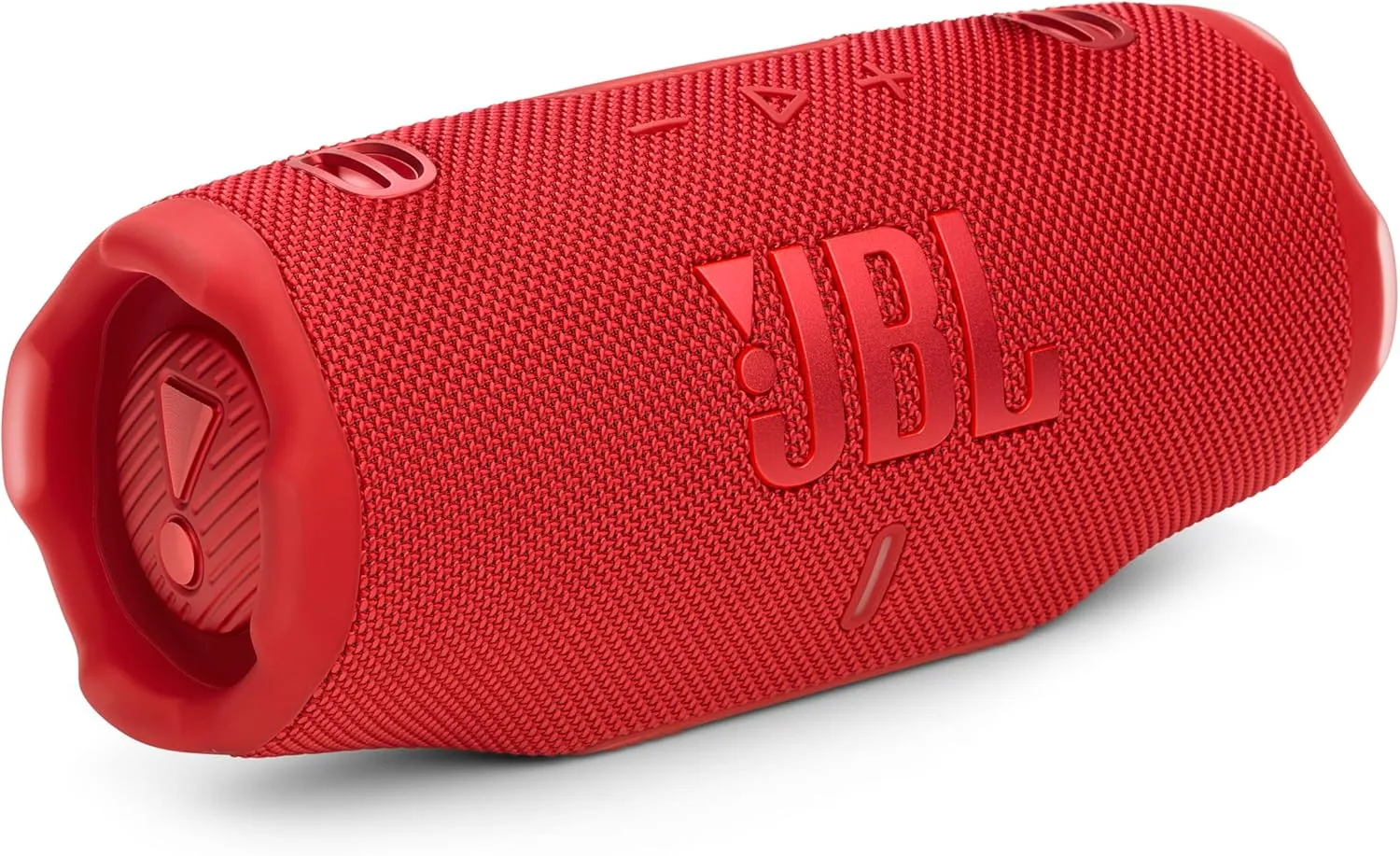 JBL Charge 6 - Portable Waterproof & Drop-Proof Bluetooth Speaker, Bold Pro Sound with AI Sound Boost, 28Hrs of Playtime, Built-in powerbank & Comes with a Sturdy/Removable Carrying Strap (Red)