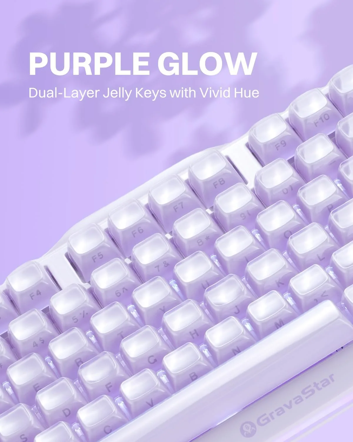 GravaStar Mercury K1 75% Wireless Mechanical Gaming Keyboard RGB Backlit