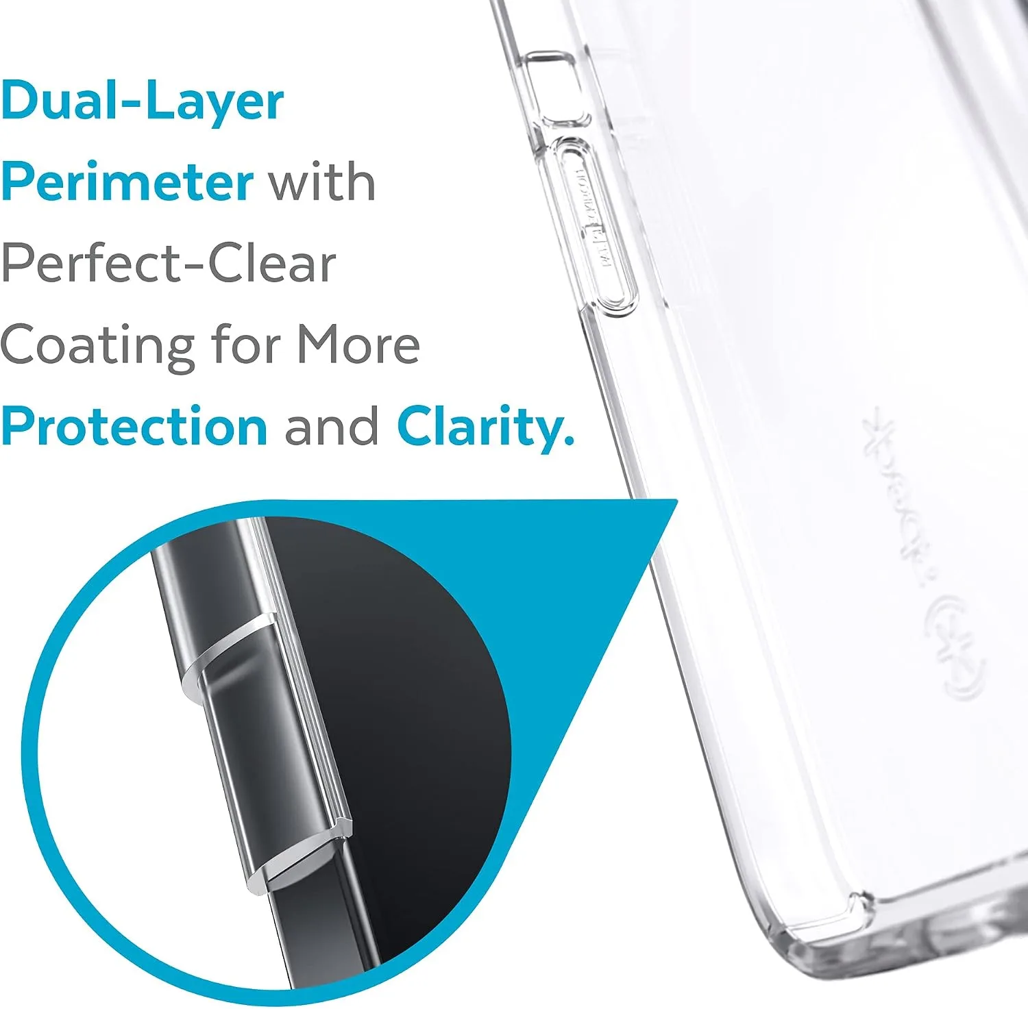 Speck MagSafe Case for iPhone 13 Pro - Drop & Camera Protection, Clear Phone Case, Wireless Charging Compatible - Clear