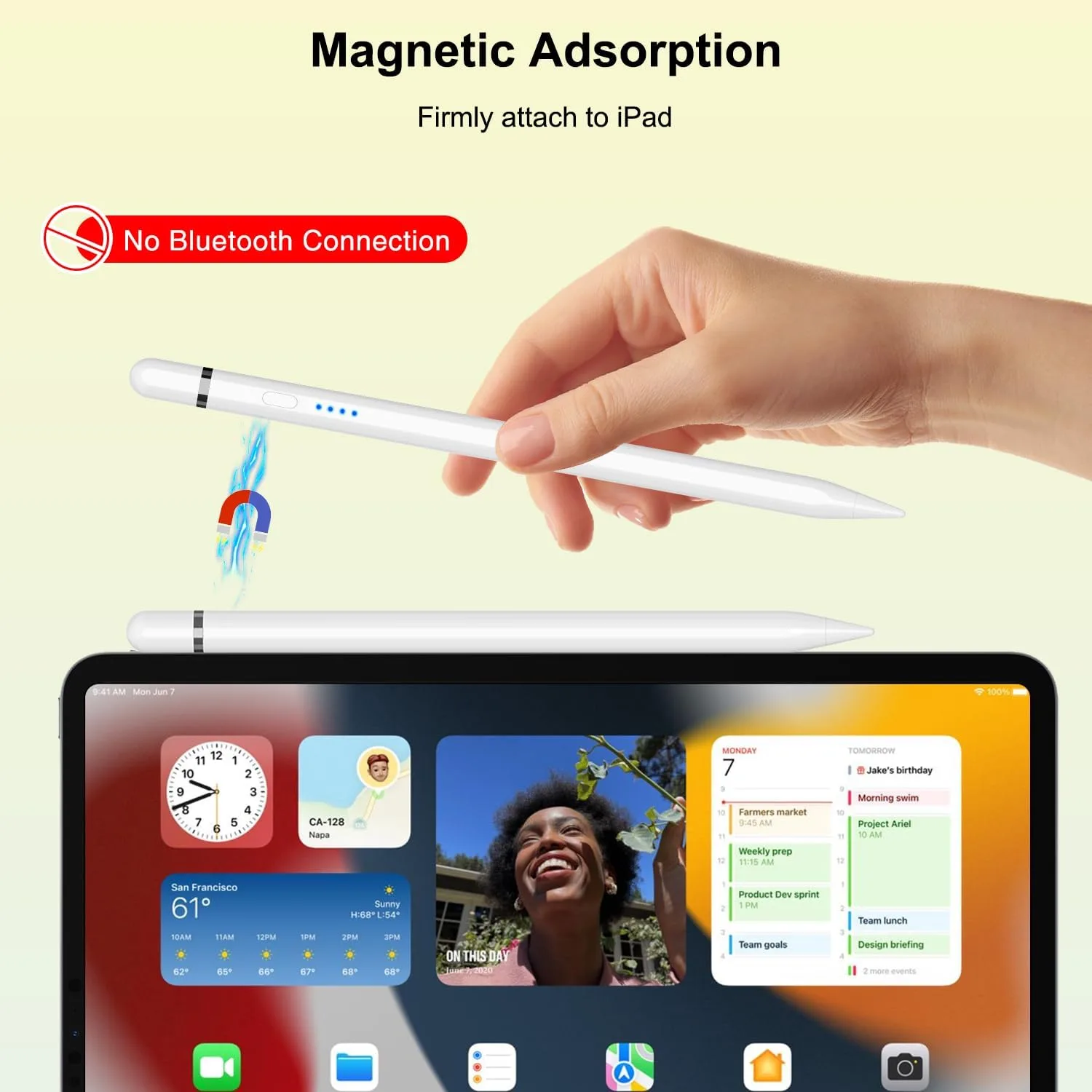 Pencil 1st Generation for iPad (2026-2018), iPad Pencil USB C Fast Charging