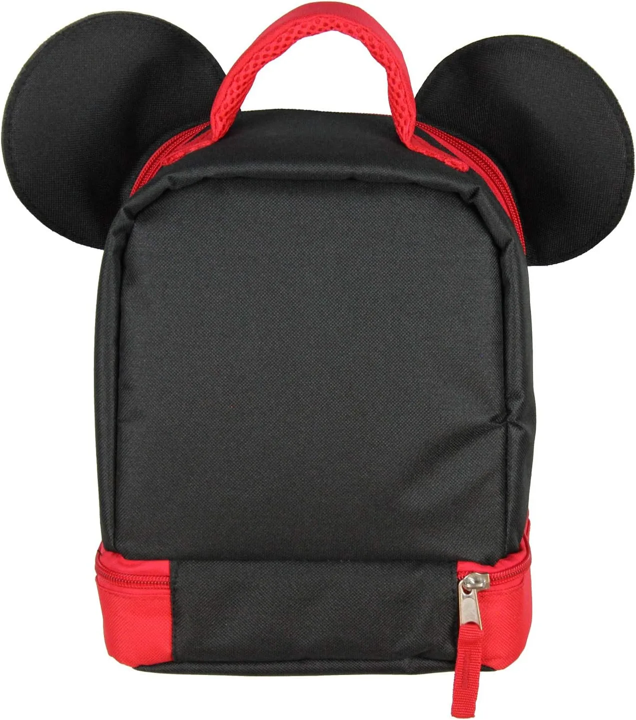 Disney Mickey Mouse Dual Compartment 3D Ears Winking Mickey Insulated Lunch Box 10"