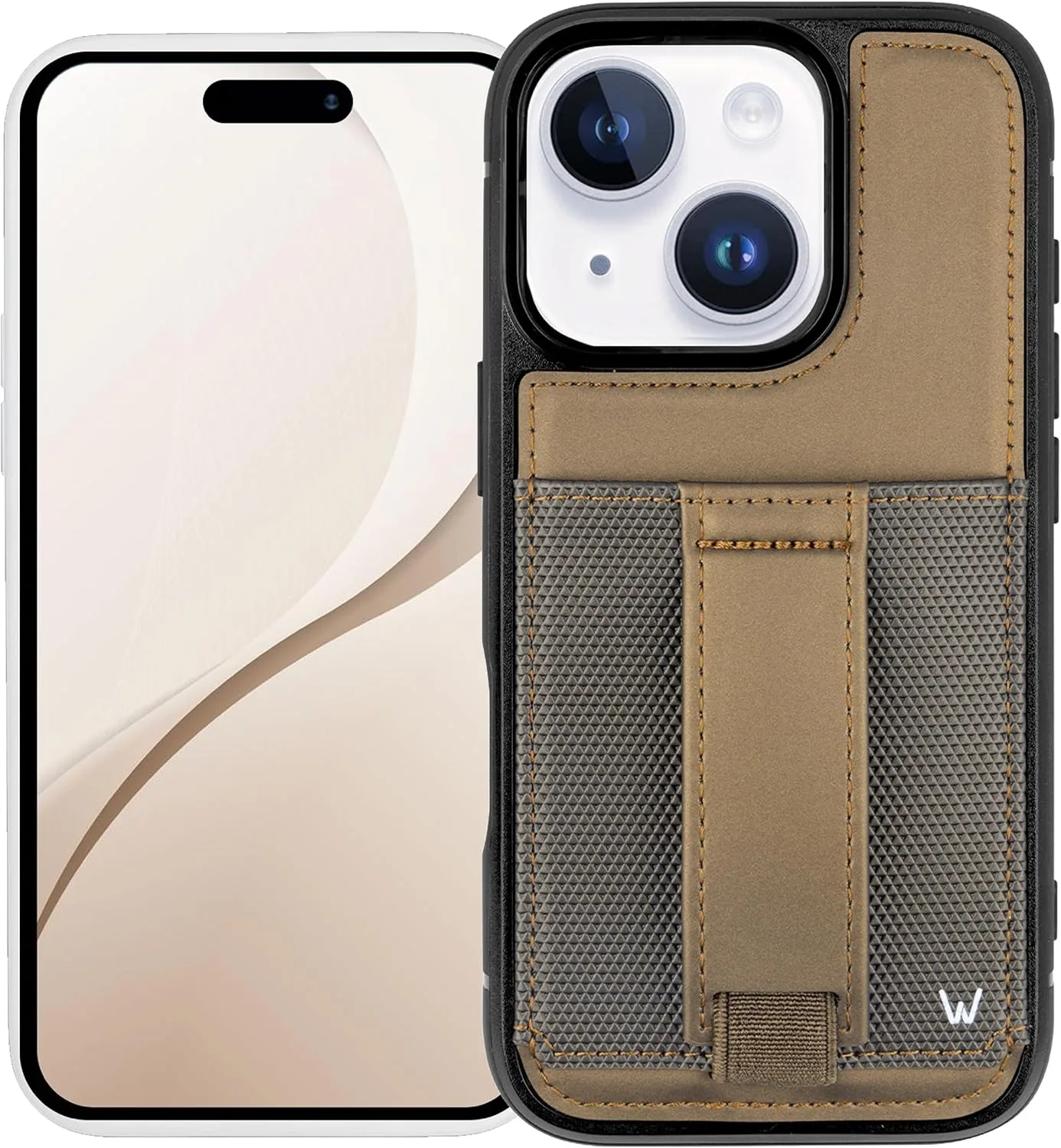 Walli Cases Wallet Phone Case for iPhone 14 Plus, Card Holder Kickstand