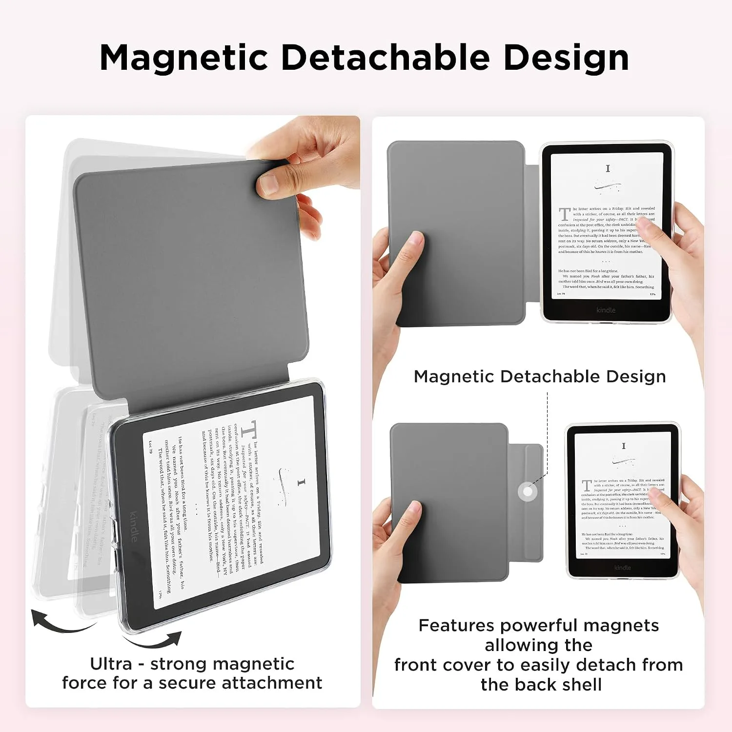 SESENSE Magnetic Case for 7'' Kindle Paperwhite 12th Gen 2024 & Colorsoft