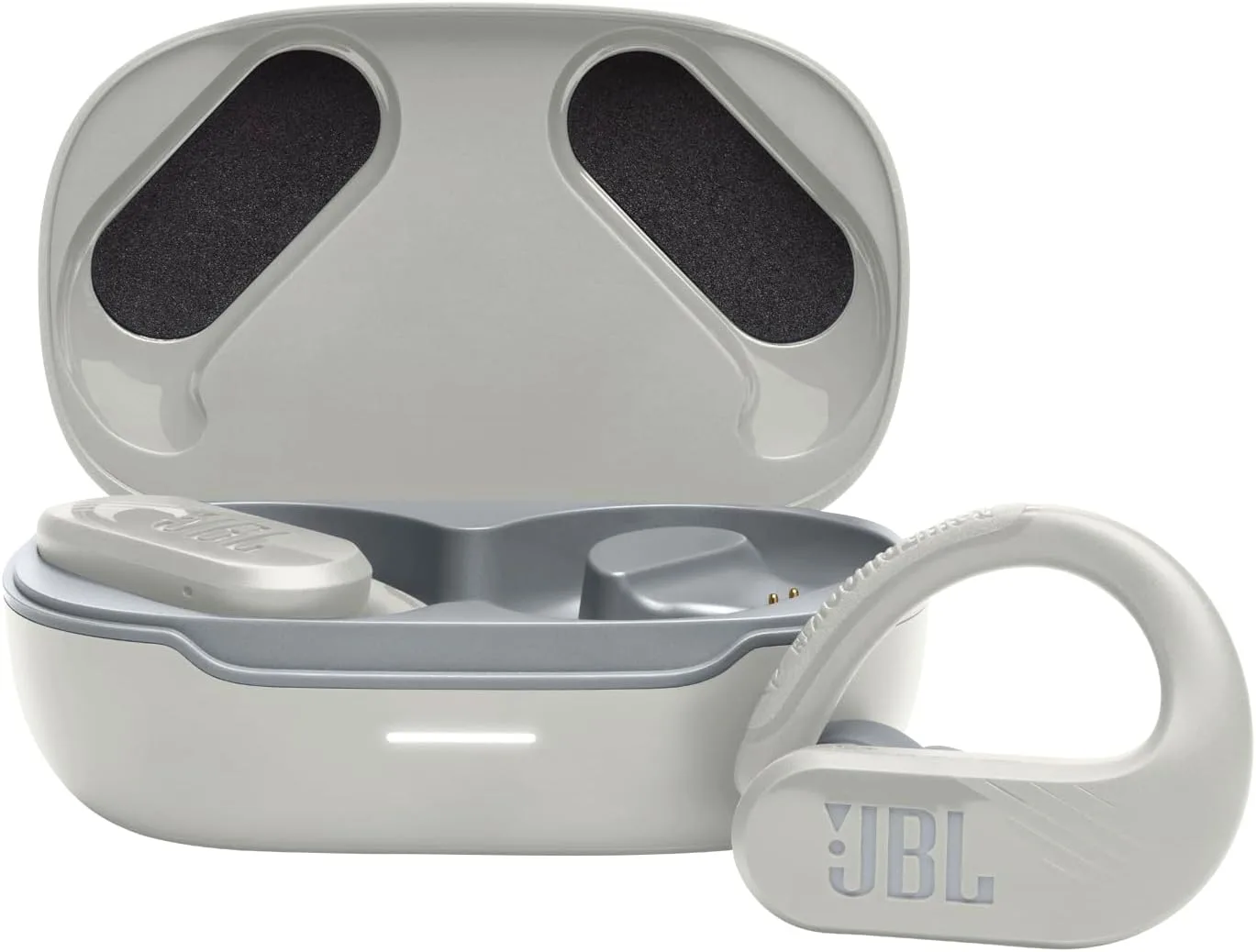 JBL Endurance Peak 3 - Dust and Water Proof (IP68) True Wireless Active Earbuds, JBL Pure Bass Sound, Up to 50 Total Hours of Playback with Speed Charge, Ambient Aware & Talk Thru (White)