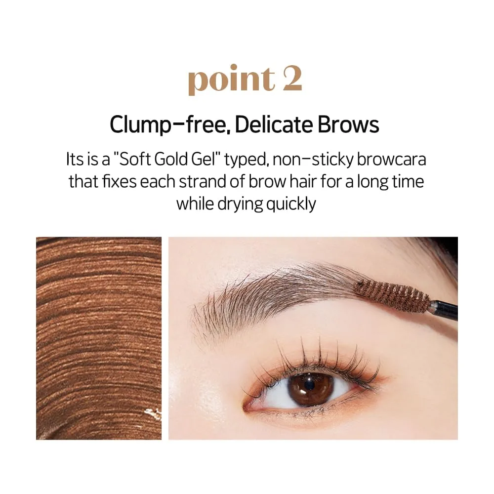 ETUDE Color My Brows Brow Mascara, Blondie Brown, Eyebrow Tint, 0.152 fl oz