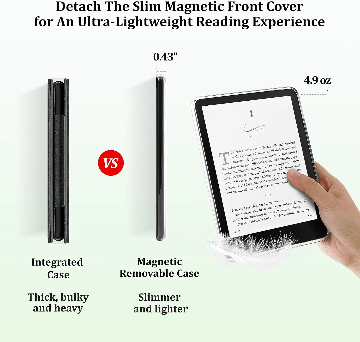 SESENSE Magnetic Case for 7'' Kindle Paperwhite 12th Gen 2024 & Colorsoft