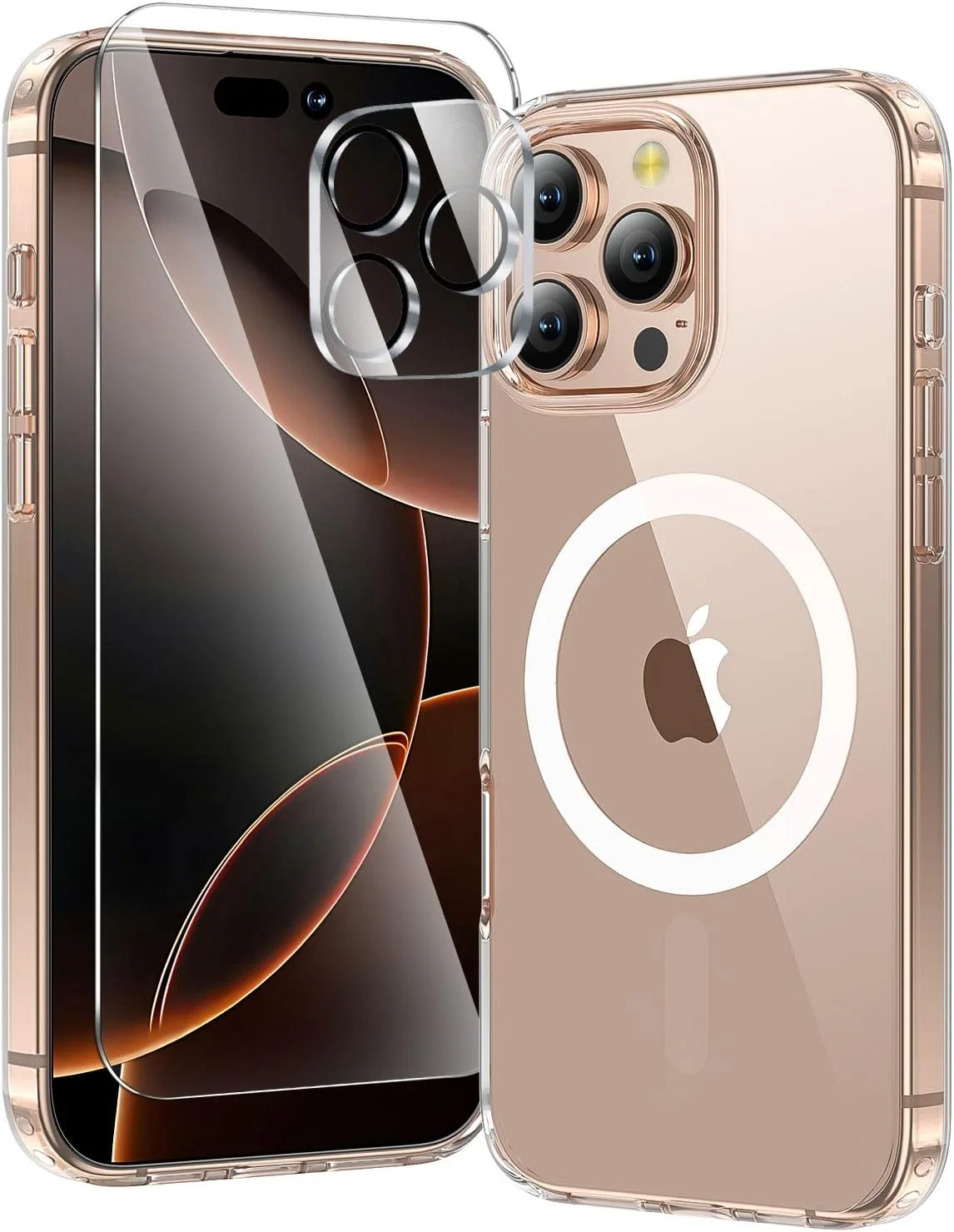 toushion 3 in 1 for iPhone 16 Pro Case Clear