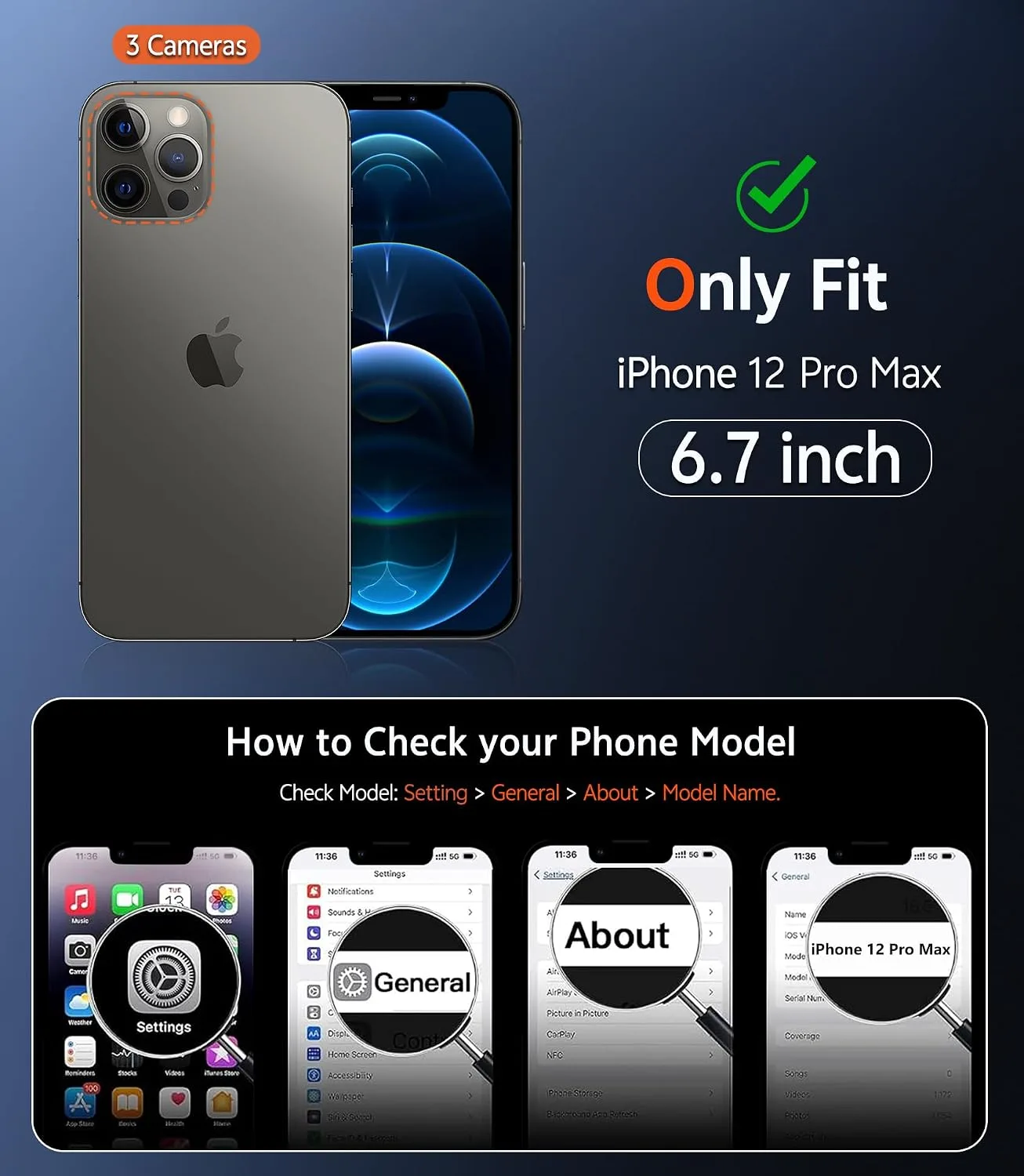 FNTCASE for iPhone 12 Pro-Max Case Compatible with Magsafe Matte Phonecase