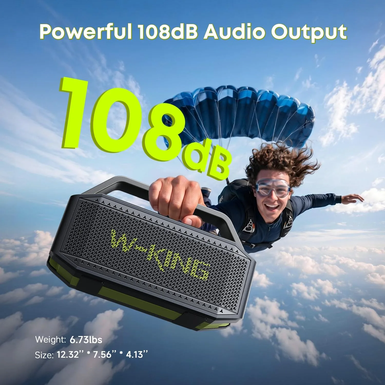 W-KING Portable Bluetooth Speaker Loud 100W Max Waterproof Outdoor Wireless