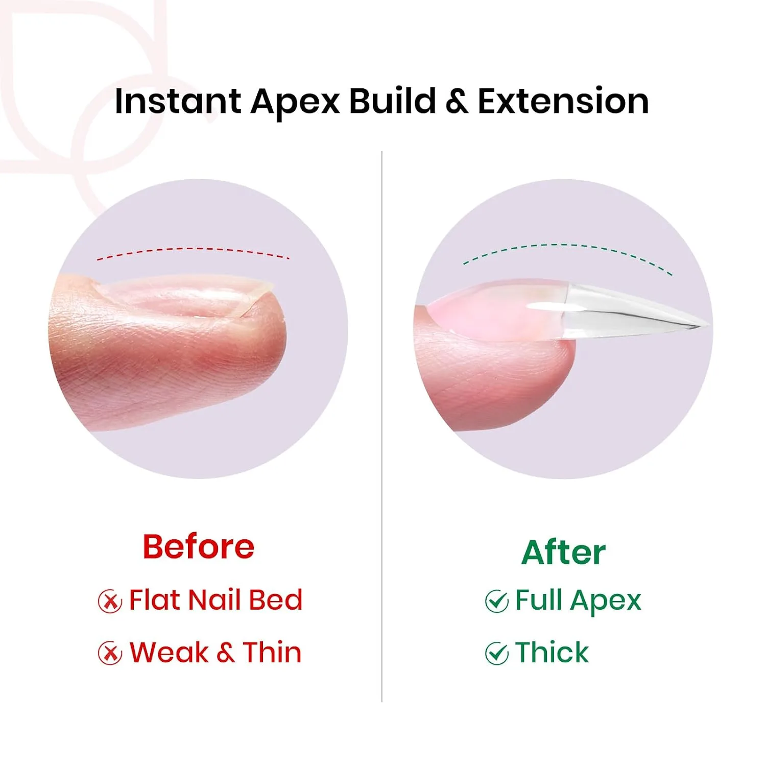 Beetles Tipex Instant Apex Nail Tips, Medium Stiletto 192pcs 16 Sizes 00-14