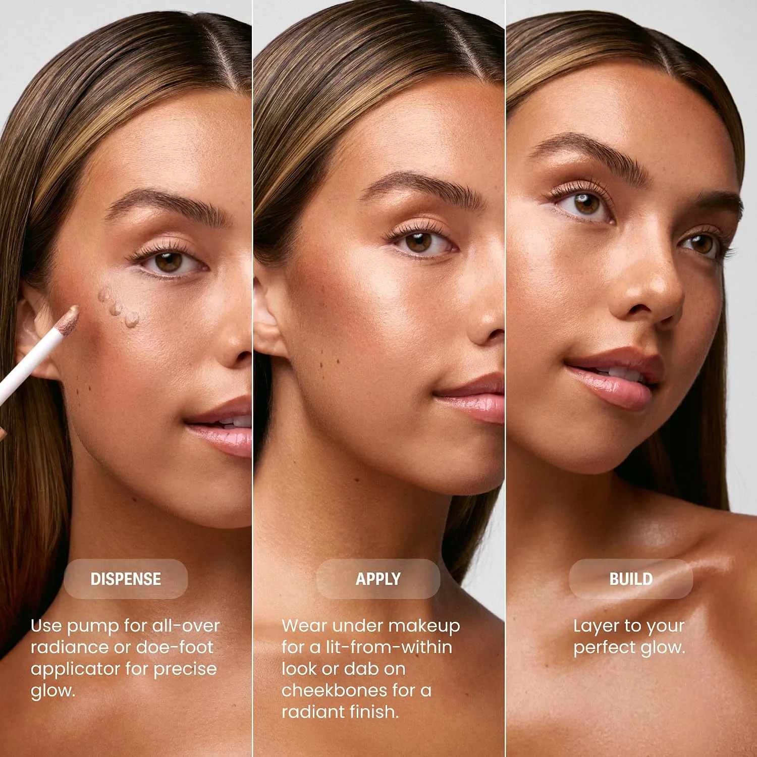 Sacheu Liquid Glow STAY-N Highlighter, Illuminator & Bronzer, Sun Daze