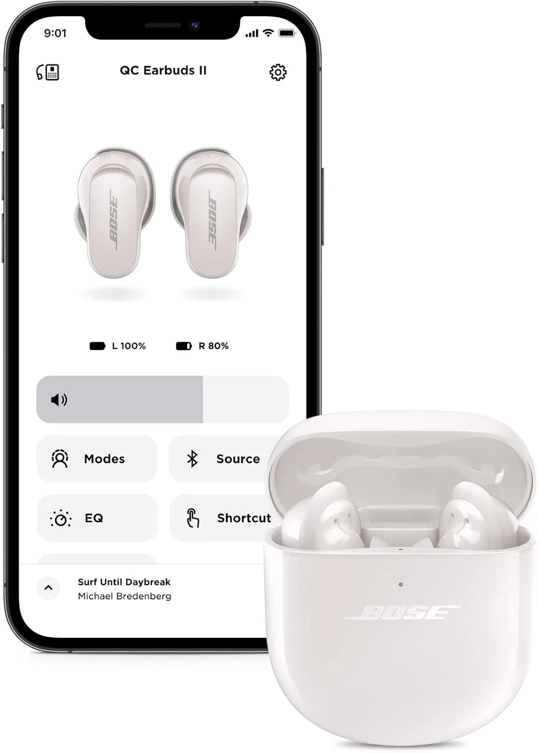 Bose QuietComfort Earbuds II, Wireless, Bluetooth, World’s Best Noise Cancelling In-Ear Headphones with Personalized Noise Cancellation & Sound, Soapstone (Renewed)