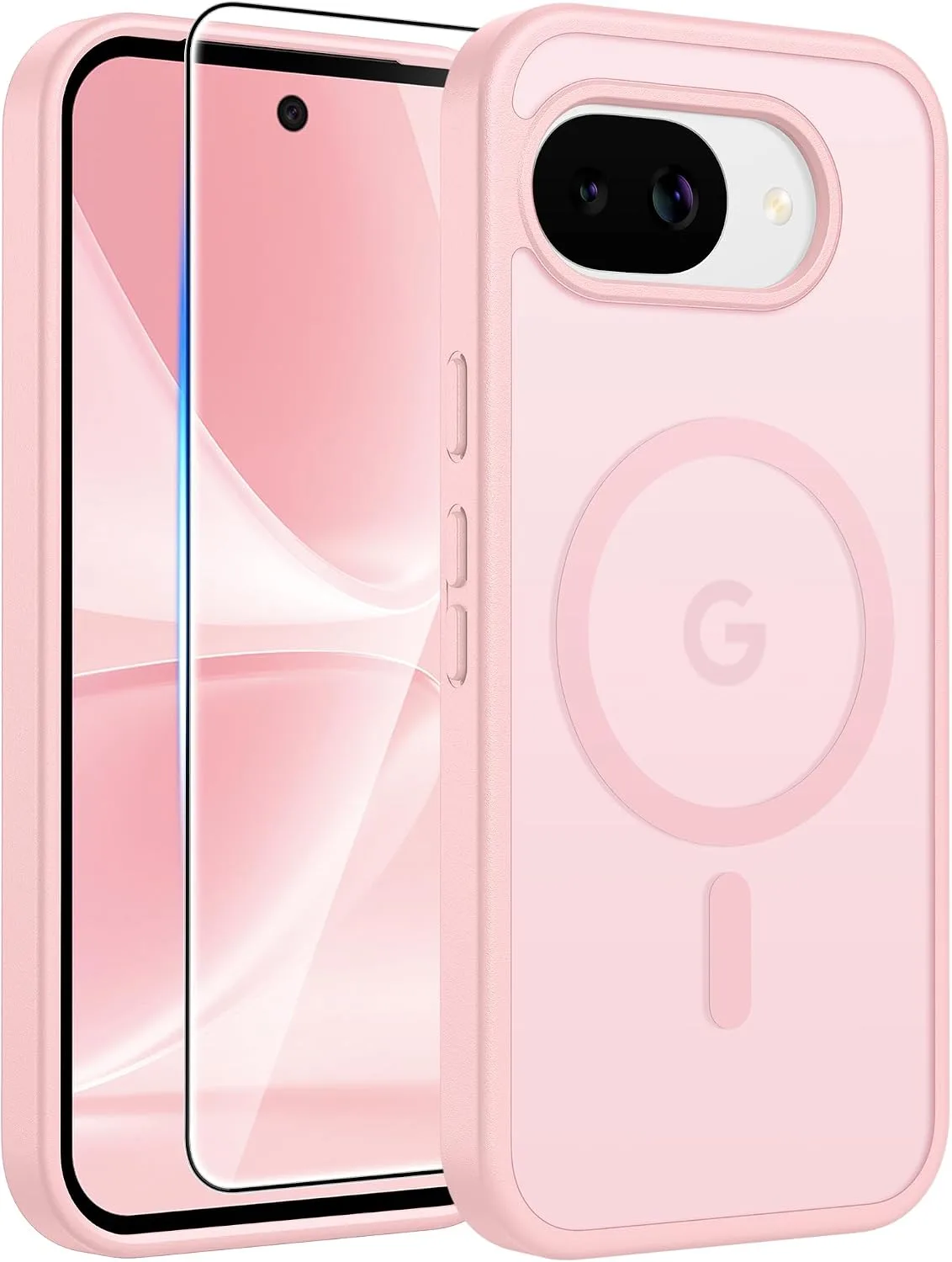FNTCASE for Google Pixel 10a Case, Fit for Magsafe, Light Pink