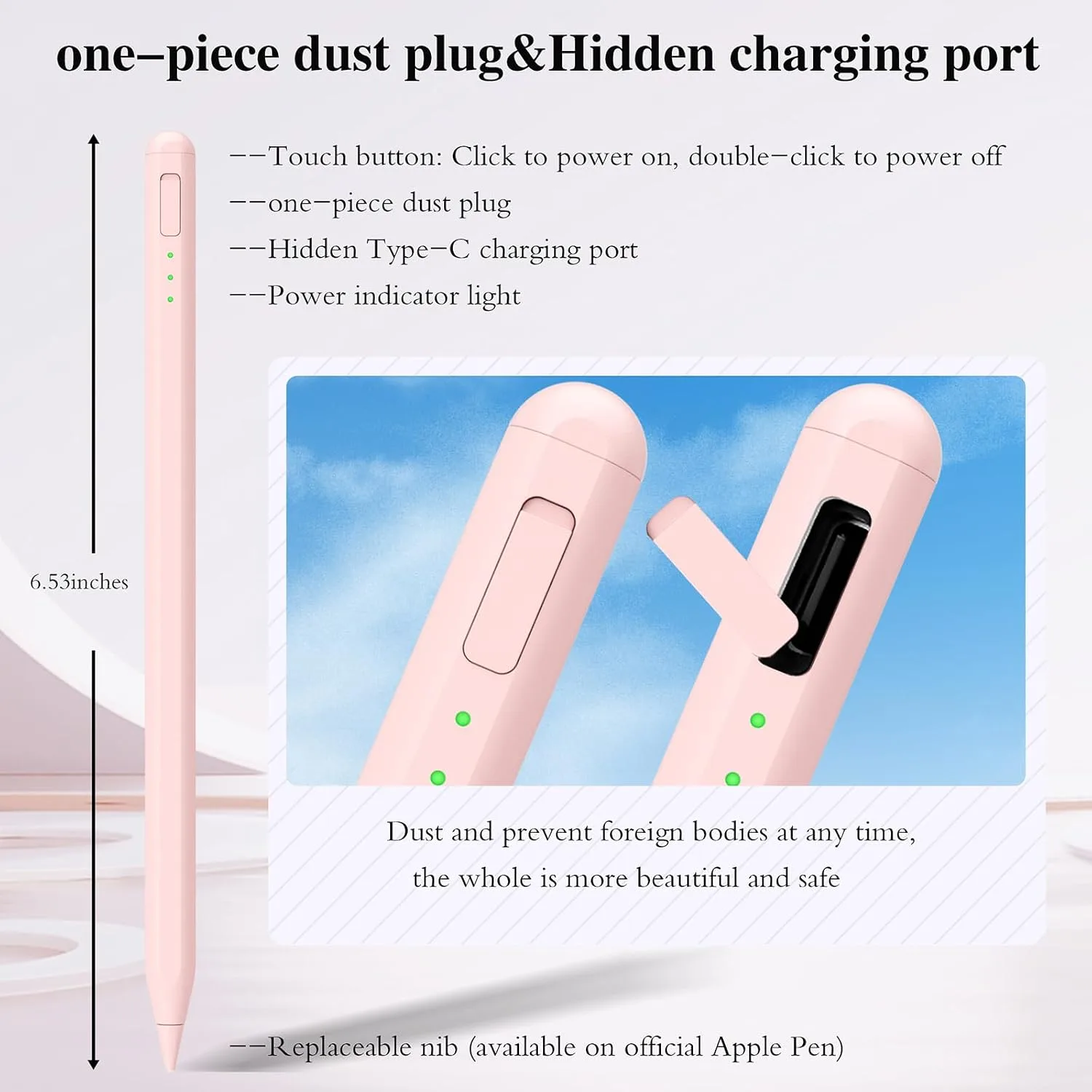 Stylus Pen for iPad11&10thGen,14Mins Faster Charge, with Pencil Holder,Palm Rejection, Tilt Sensitivity, for iPad Air11&13-inch(M3/M2), iPad Pro 11&13-inch (M4),iPad 6-11th,iPad Pro 11/12.9 inch